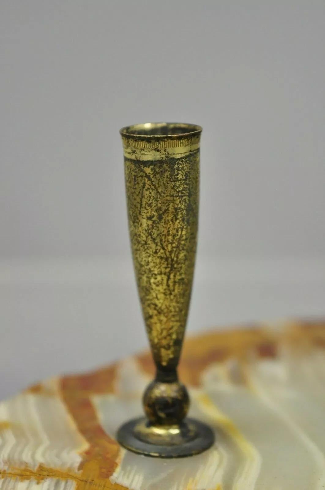 Antique Art Deco Bronze Pelican Crane Bird Pen Holder Onyx Desk Dish Tray 3