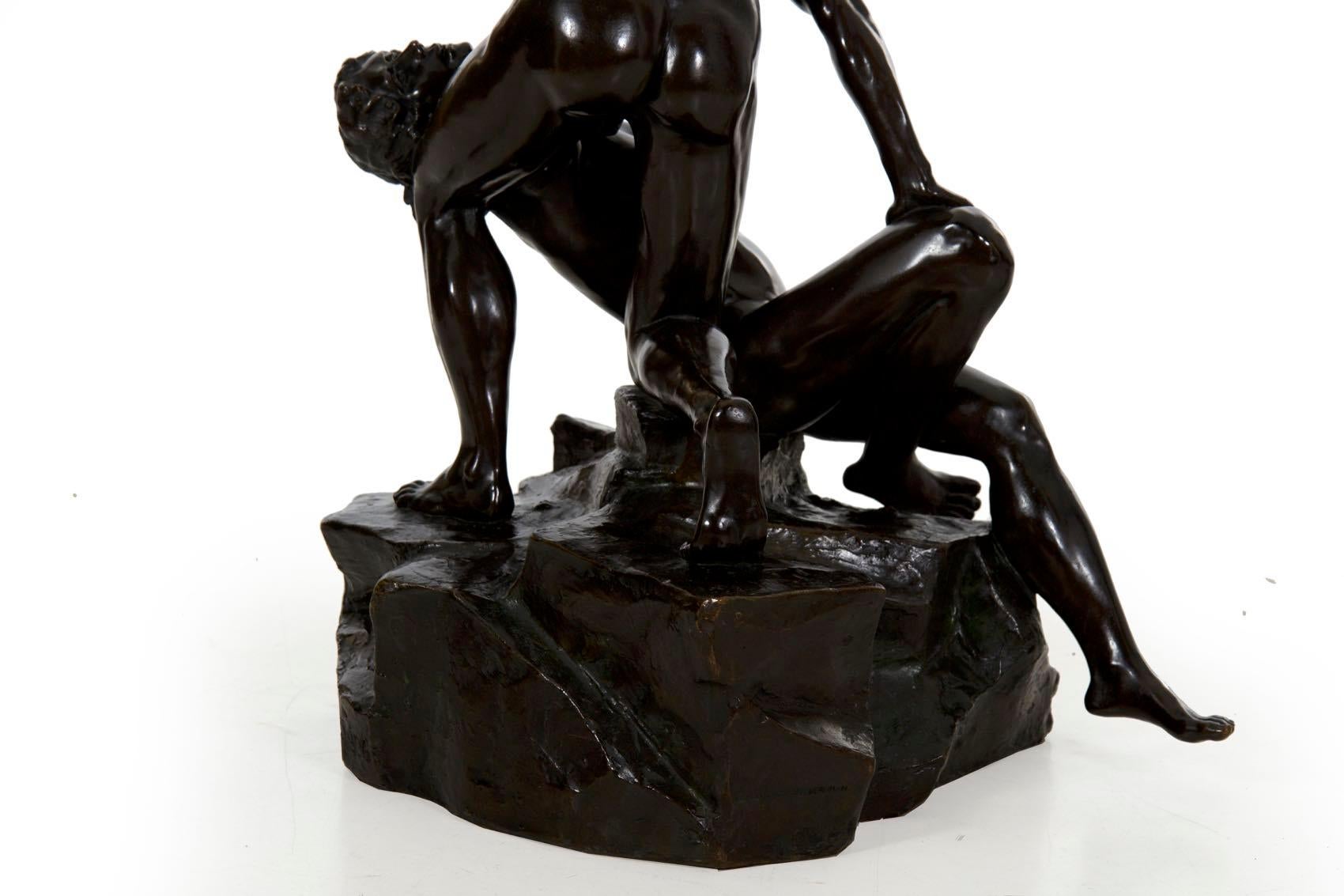 Antique Art Deco Bronze Sculpture by Else Fürst, (German, 1878-1943) 10