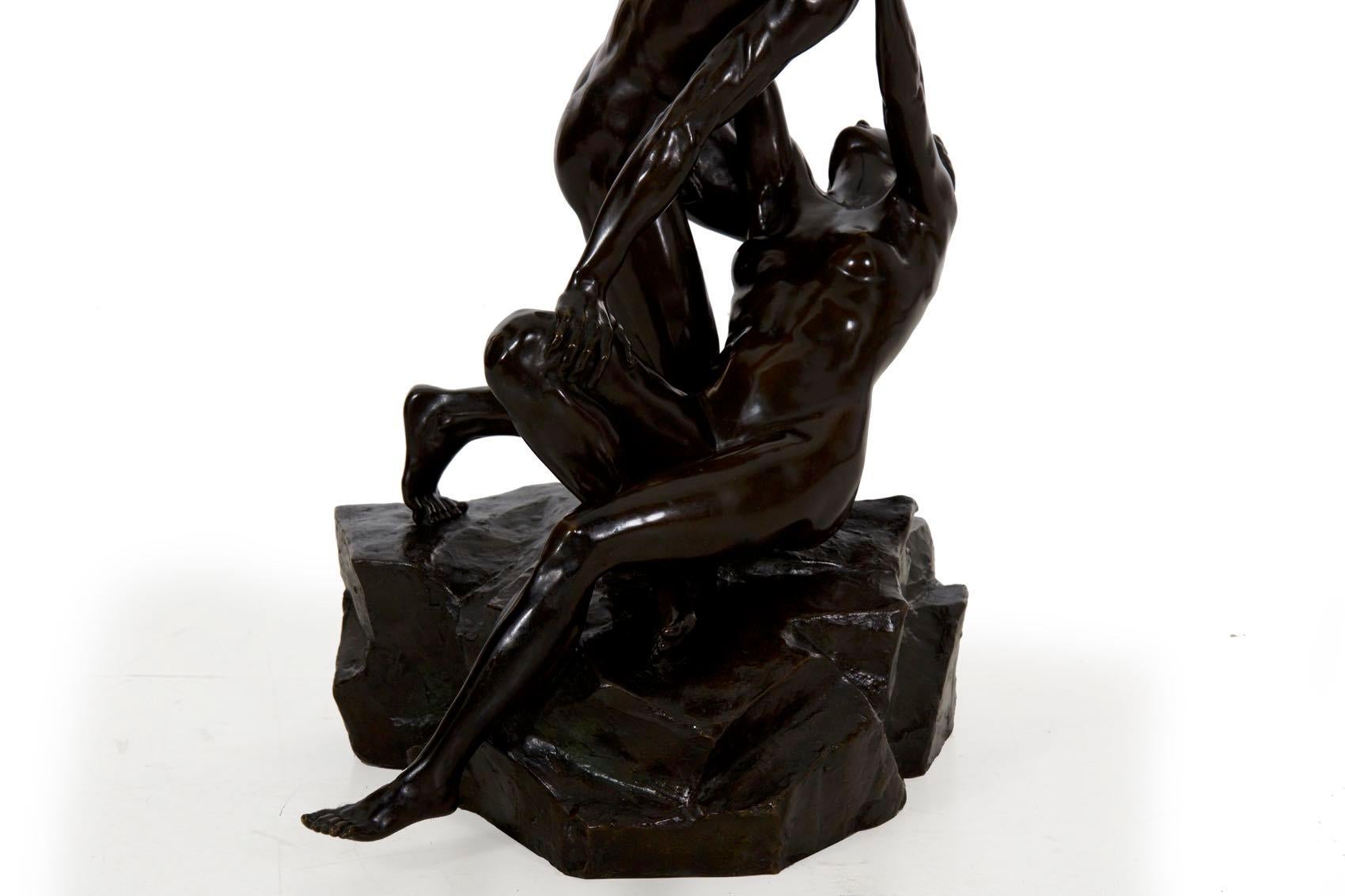 Antique Art Deco Bronze Sculpture by Else Fürst, (German, 1878-1943) 15