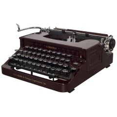 Antique Art Deco Burgundy Smith Corona "Silent" Typewriter, circa 1934 For  Sale at 1stDibs | 1934 smith corona typewriter, 1934 corona silent  typewriter, 1934 smith corona silent typewriter