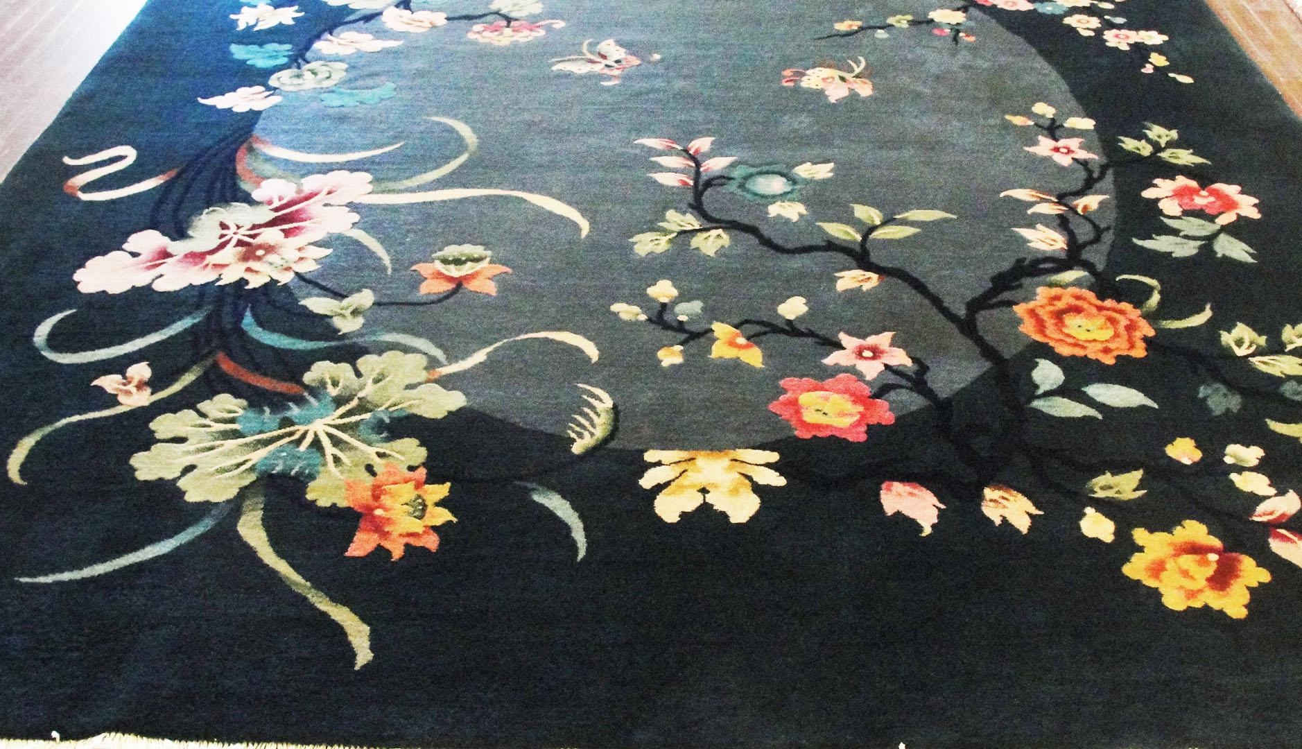 Chinese Antique Art Deco Carpet