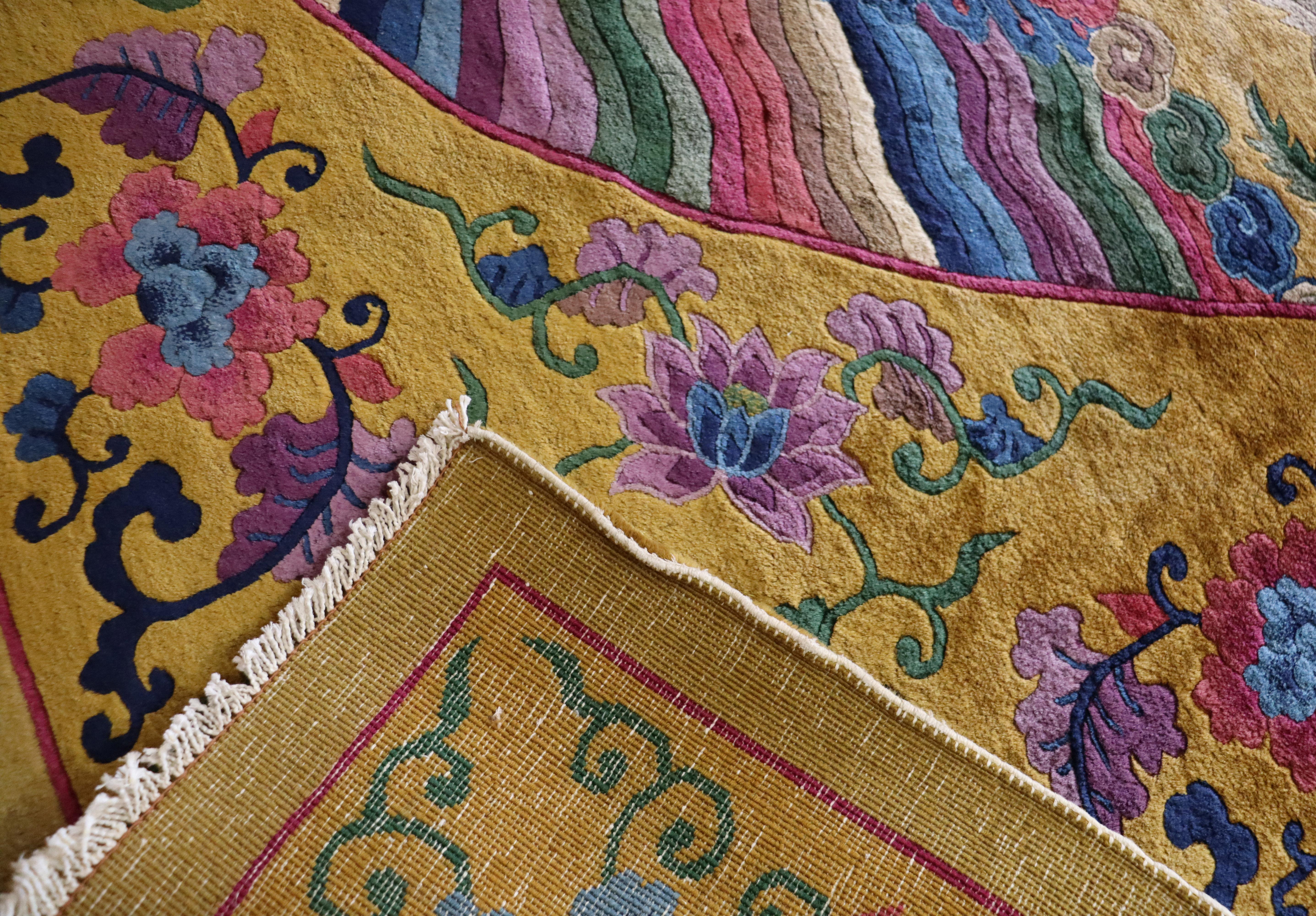 Antique Art Deco Carpet, Imperial Dynasty Rug, 8'10