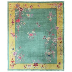 Antique Art Deco Carpet, Extremely Beautiful