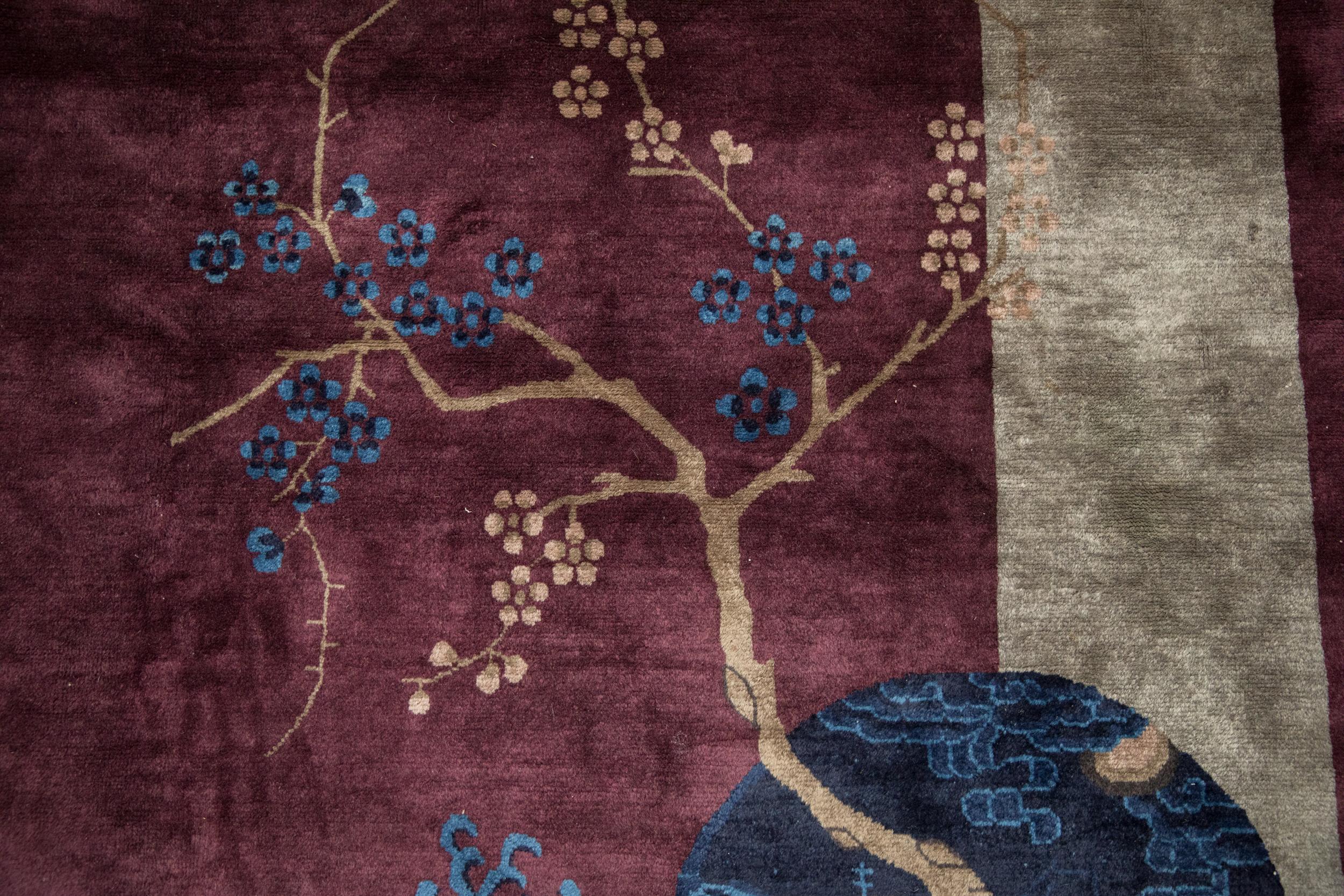 Chinois Tapis Art déco ancien en vente