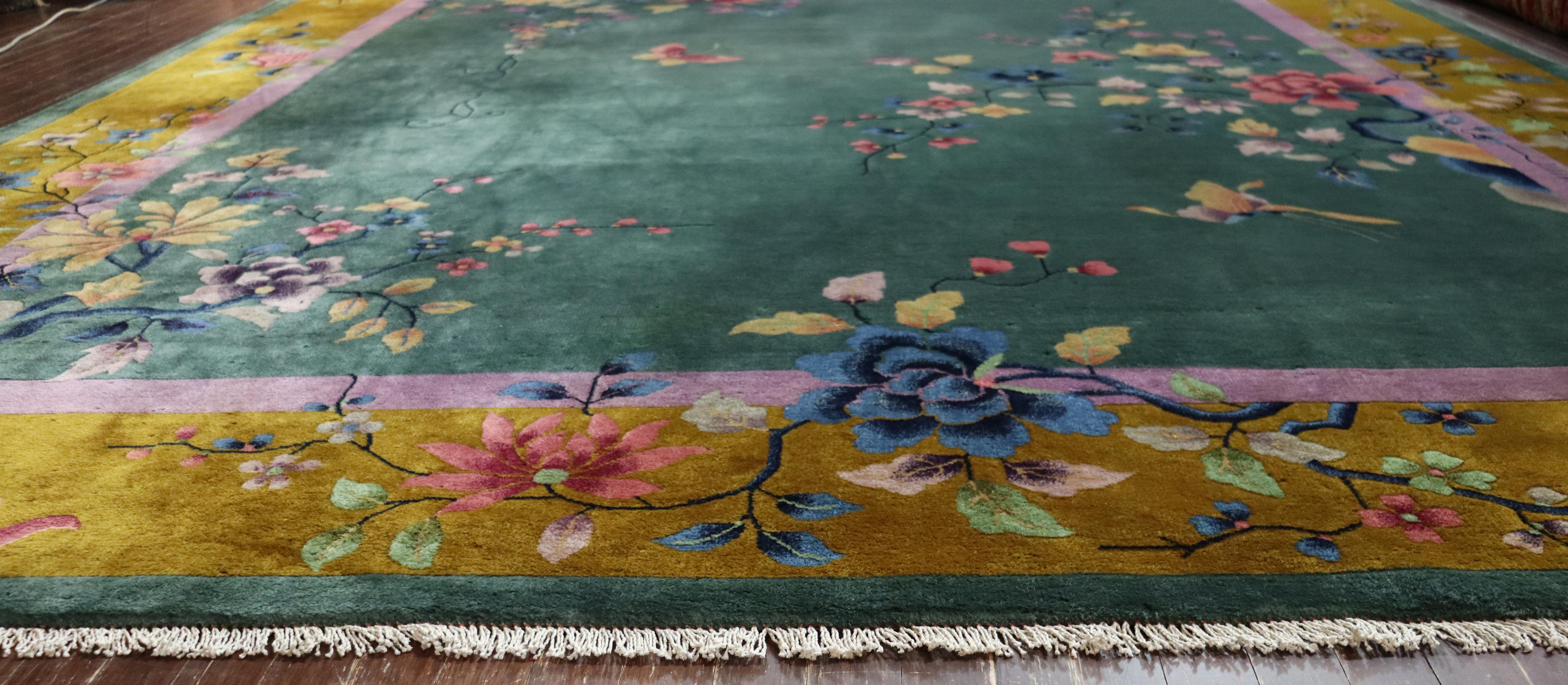 Antique Art Deco Carpet, Superb 1