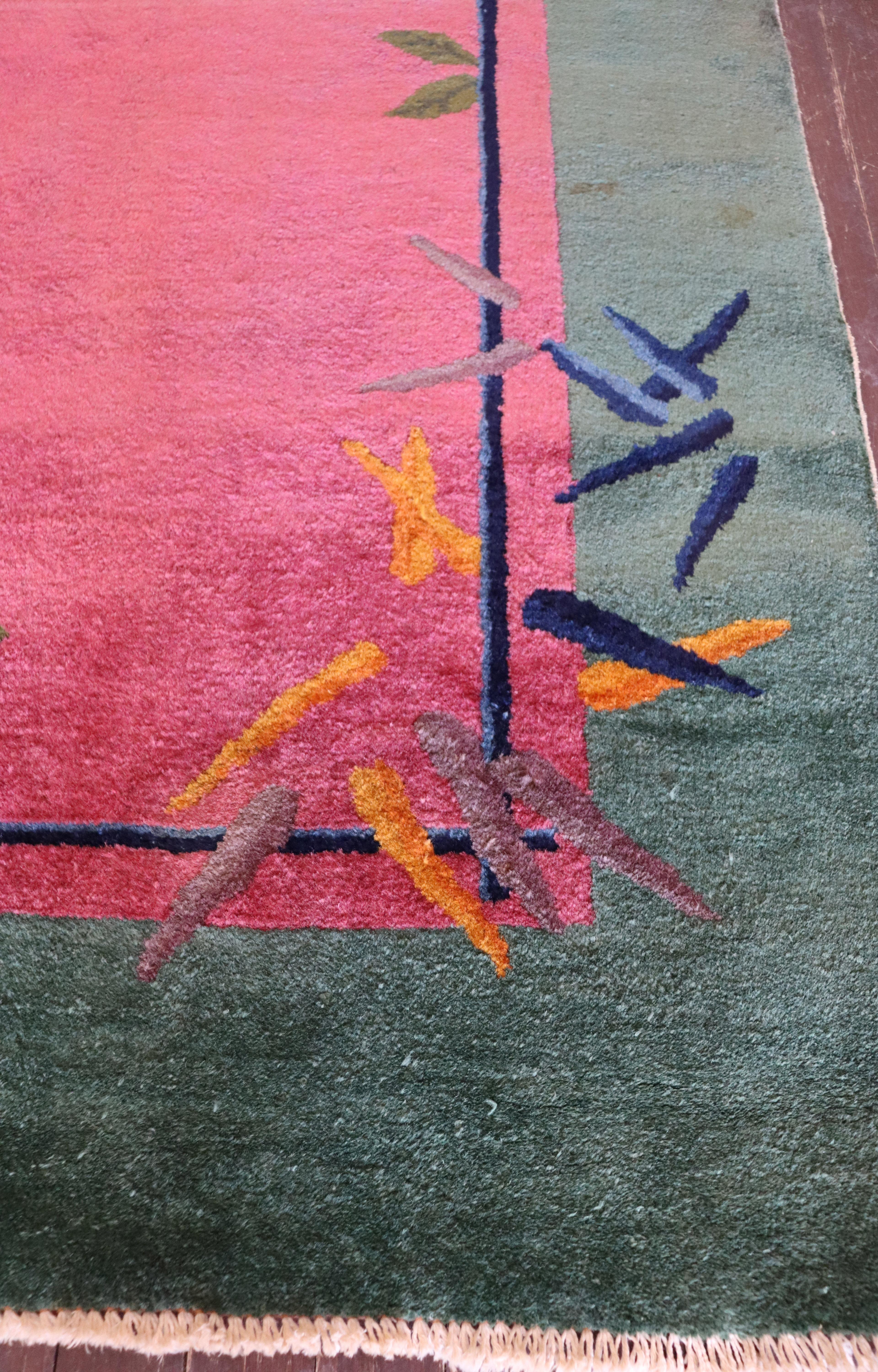 Chinese Antique Art Deco Carpet, The Best Color