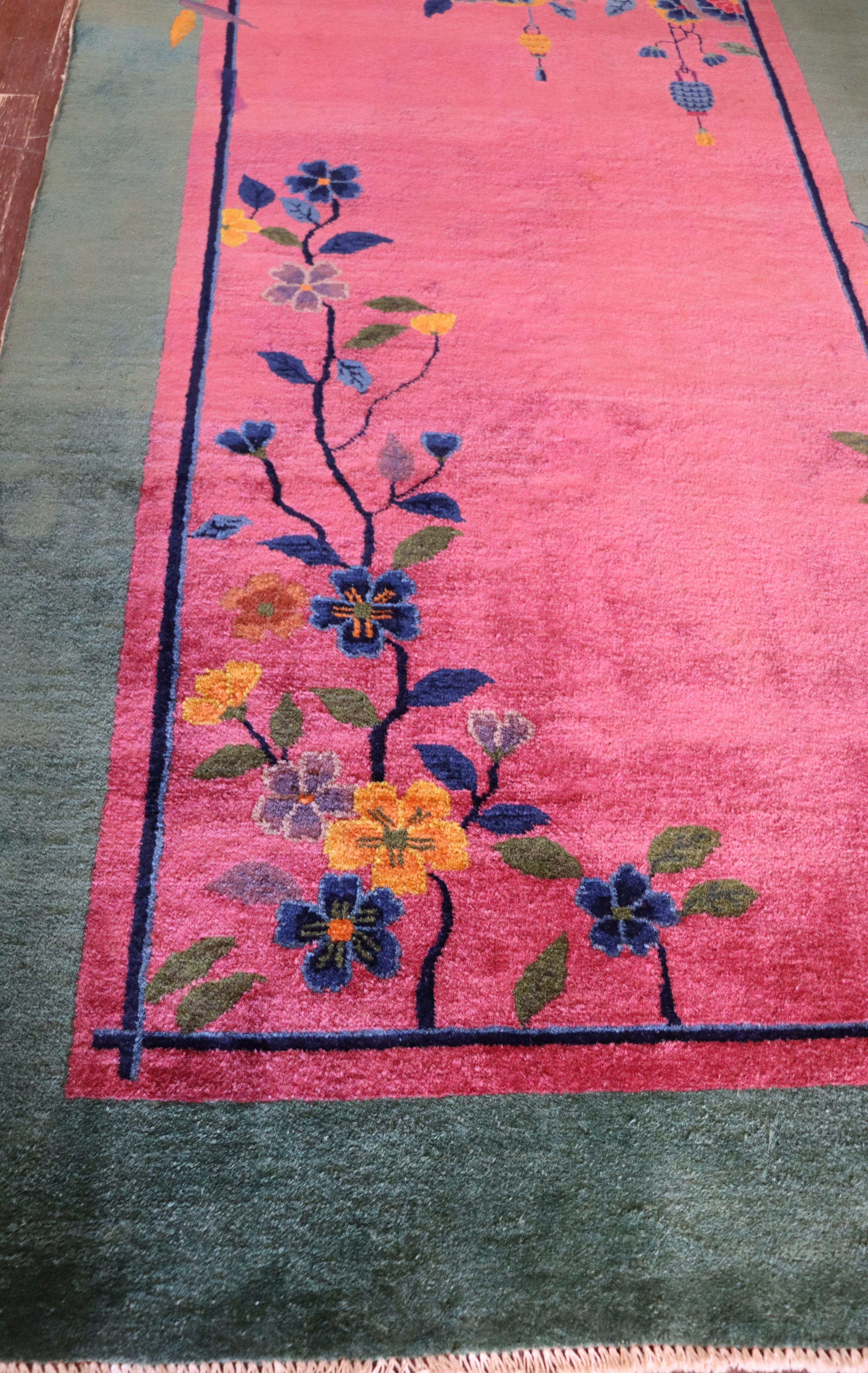 Wool Antique Art Deco Carpet, The Best Color