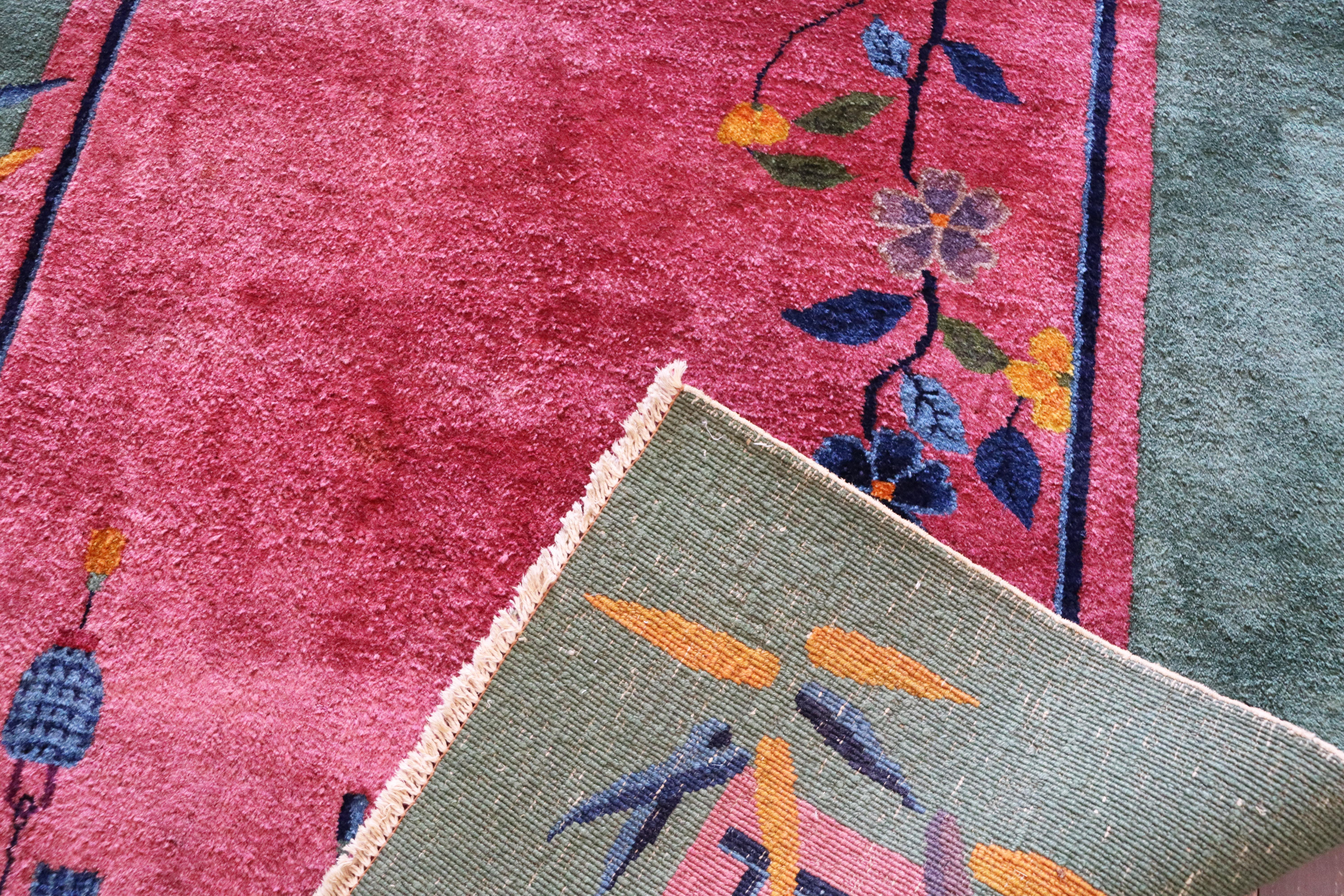 Antique Art Deco Carpet, The Best Color 1