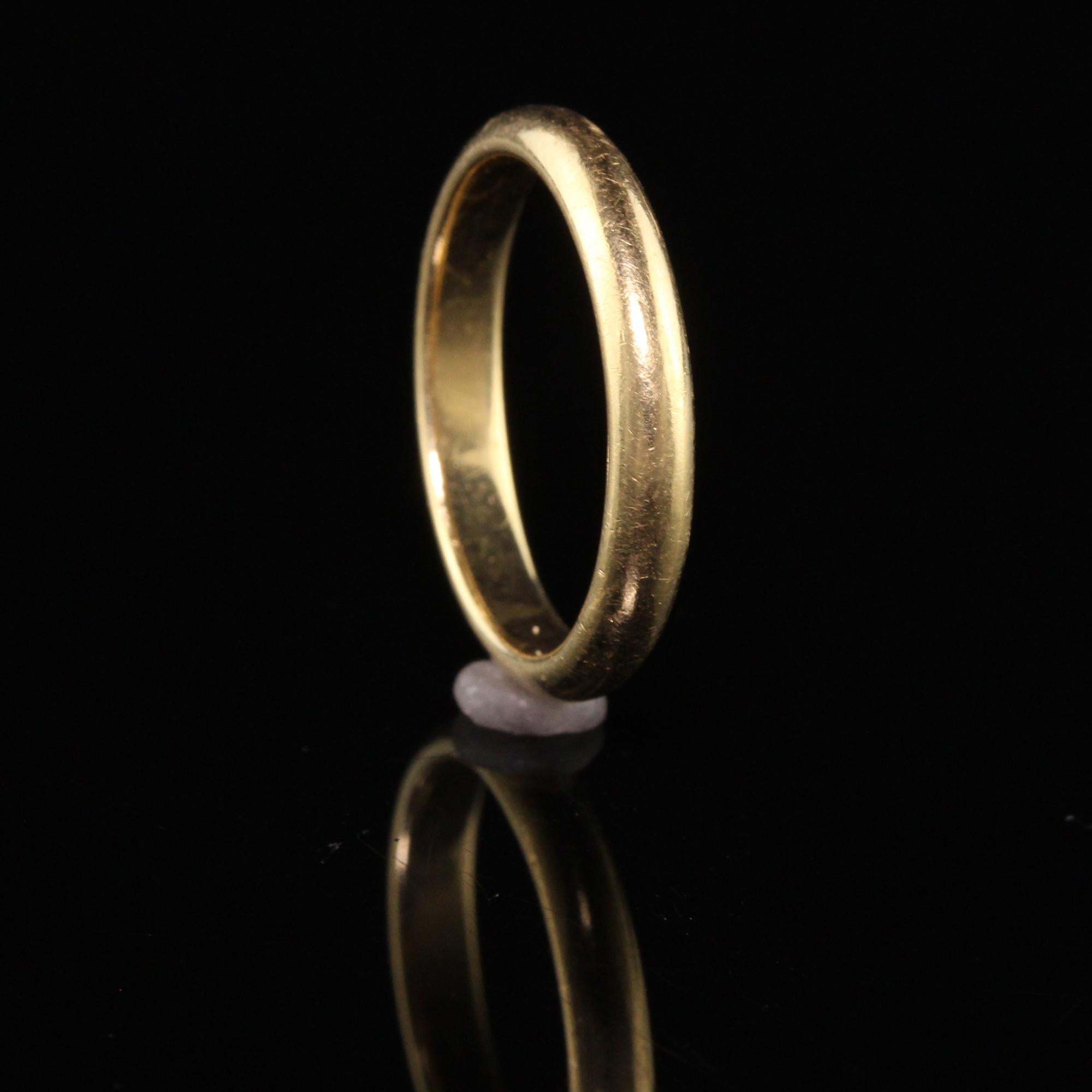 gold art deco wedding band