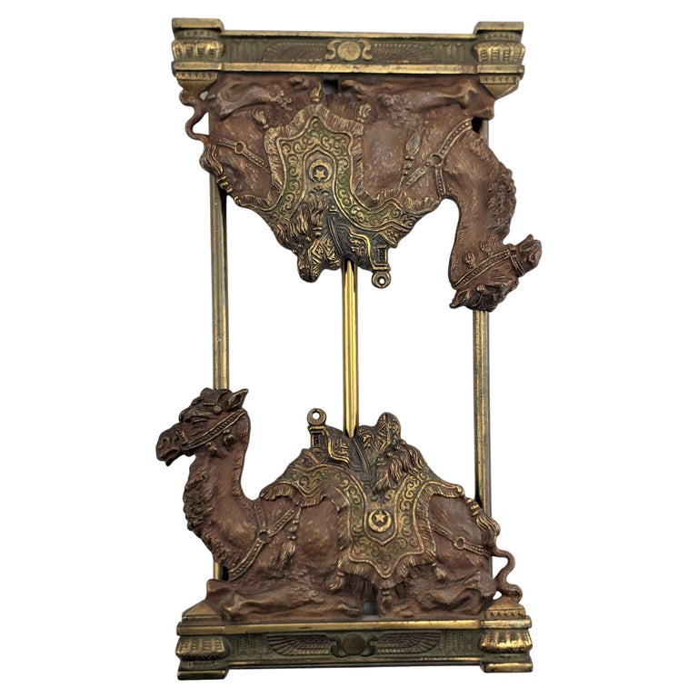 Antique Art Deco Cast Bronze and Brass Collapsible Book Stand with