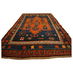 Antique Art Deco Caucasian Kazak Carpet, circa 1890