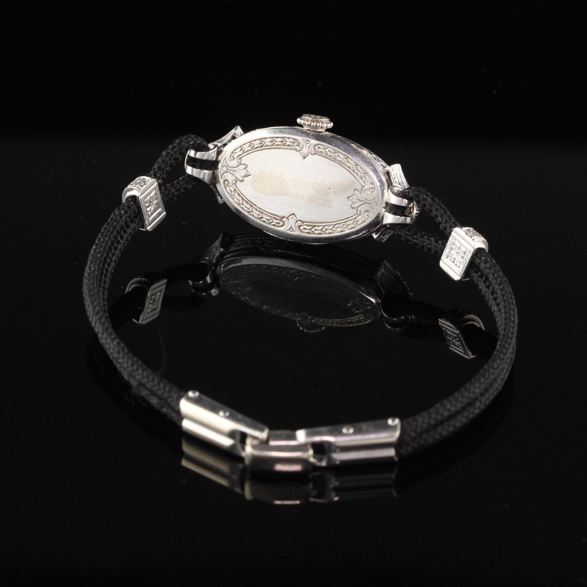 Antique Art Deco CH Meylan Diamond Watch 3