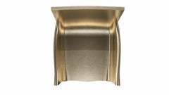 Antique Art Deco Chairs Fine Hammered in Brass by Paul Mathieu