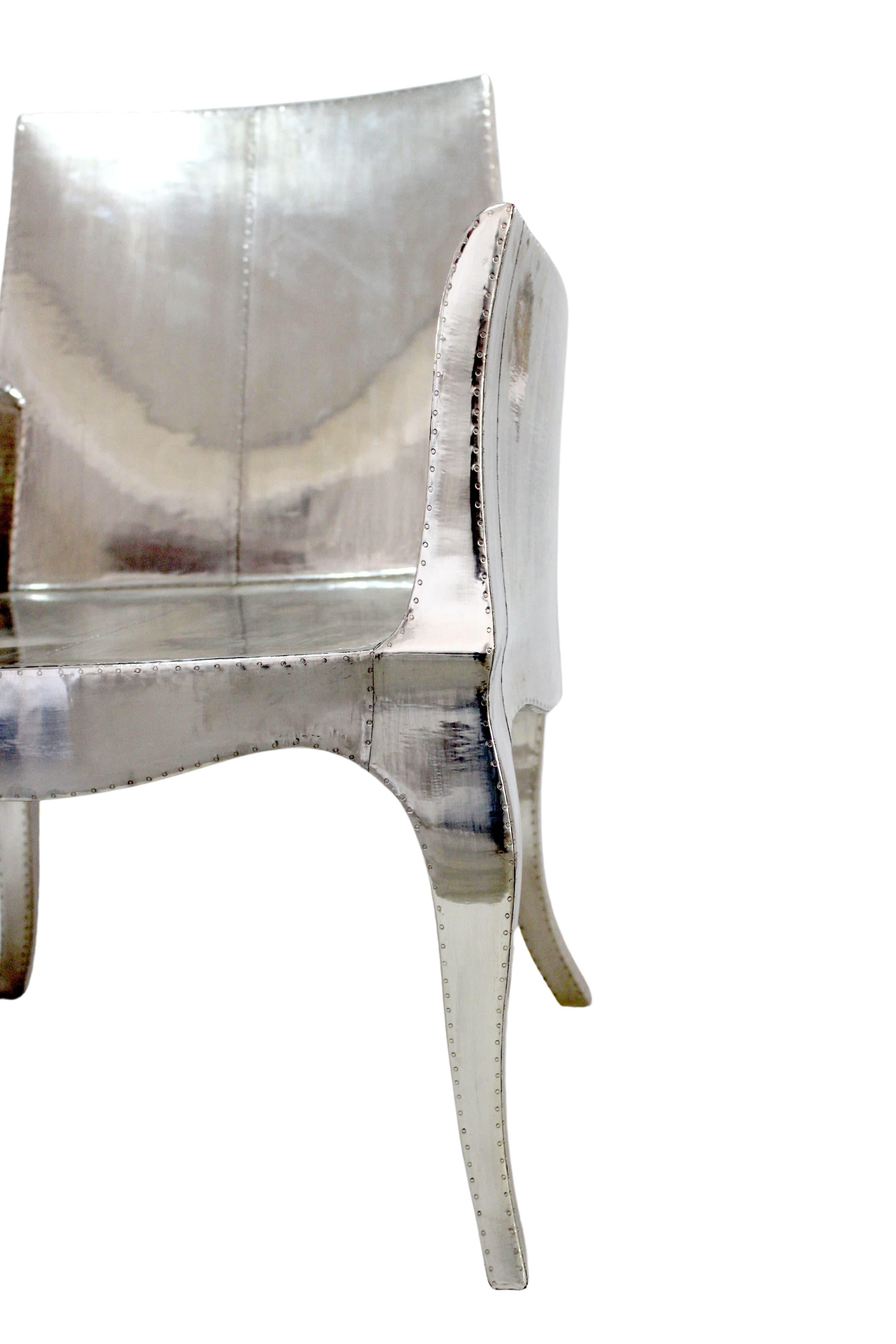 Antikes Art-Déco-Stuhlpaar Entworfen von Paul Mathieu für Stephanie Odegard (Metall) im Angebot