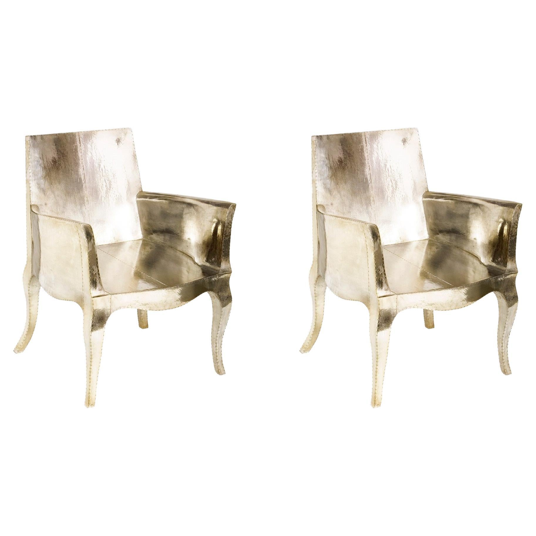 Antique Art Deco Chairs Pair Designed by Paul Mathieu for Stephanie Odegard For Sale