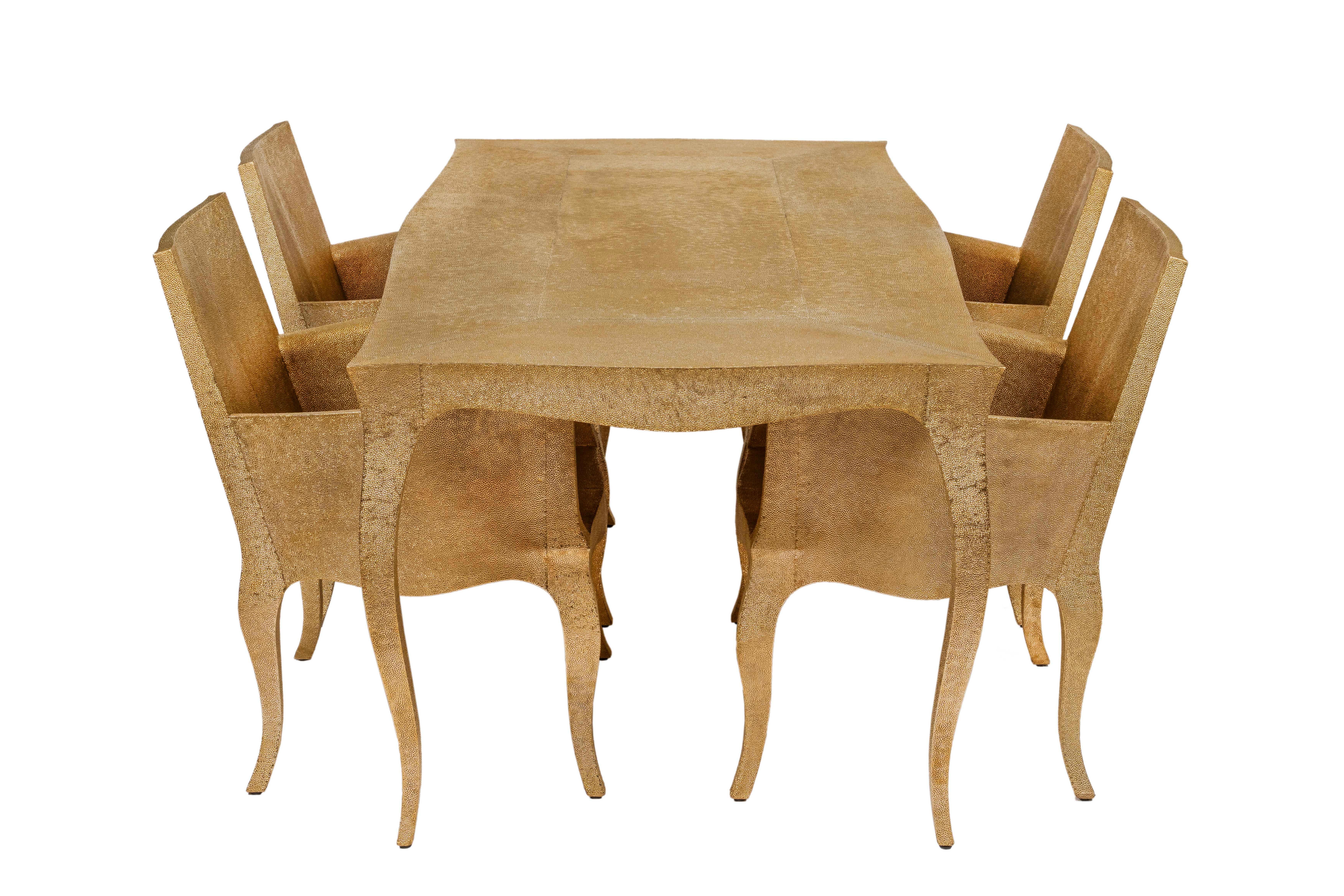 Antike Art déco-Stühle im Art déco-Stil aus glattem Kupfer von Paul Mathieu für S. Odegard im Angebot 12