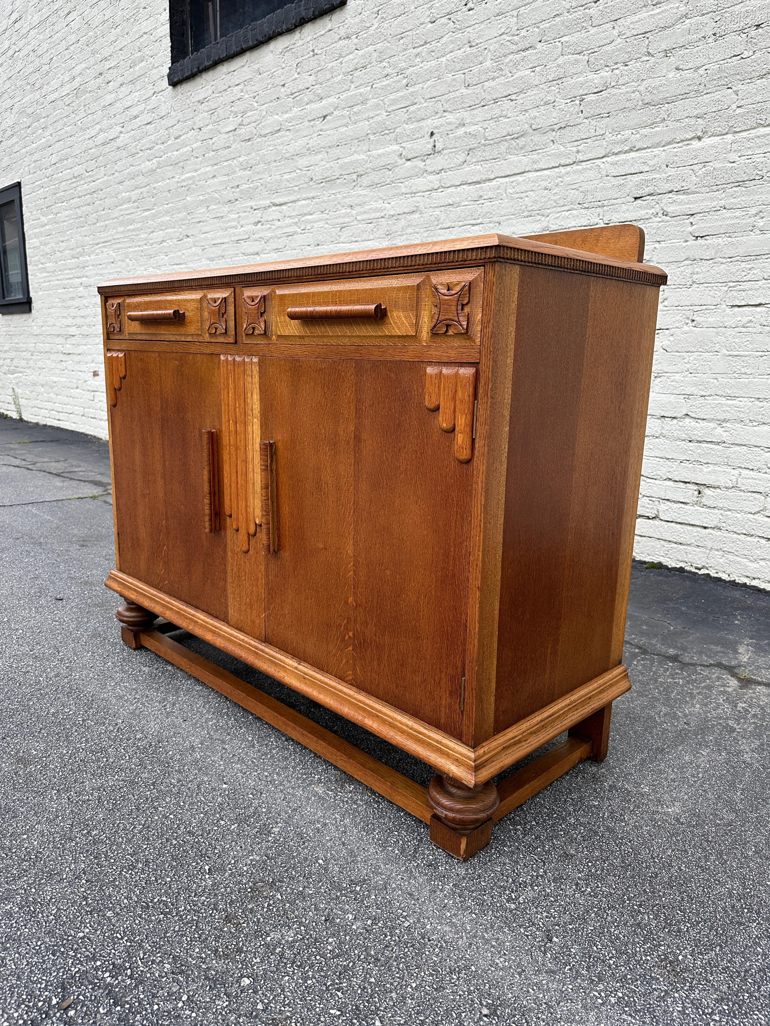 Danish Antique Art Deco Chest of Drawers / Sideboard Buffet / Console, circa 1920s