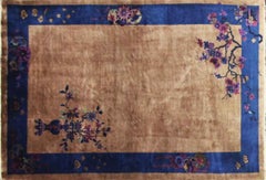 Antiker Art Deco Chinesischer Teppich, 6' x 8'9"