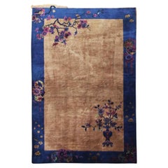 Antique Art Deco Chinese Carpet, 6' x 8'9"