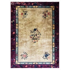 Antique Art Deco Chinese Carpet