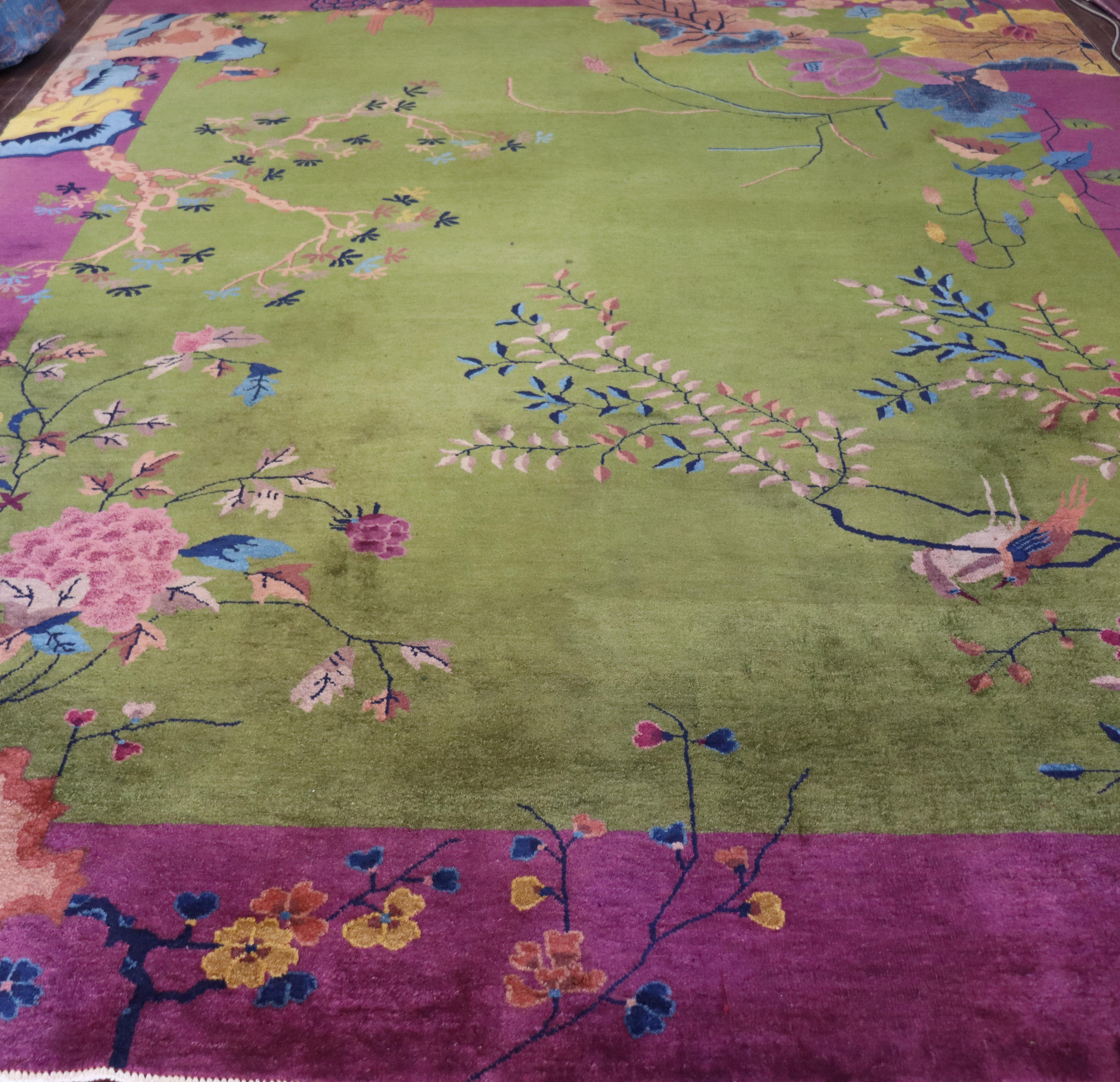 Antique Art Deco Chinese Carpet, a Dream Rug 4