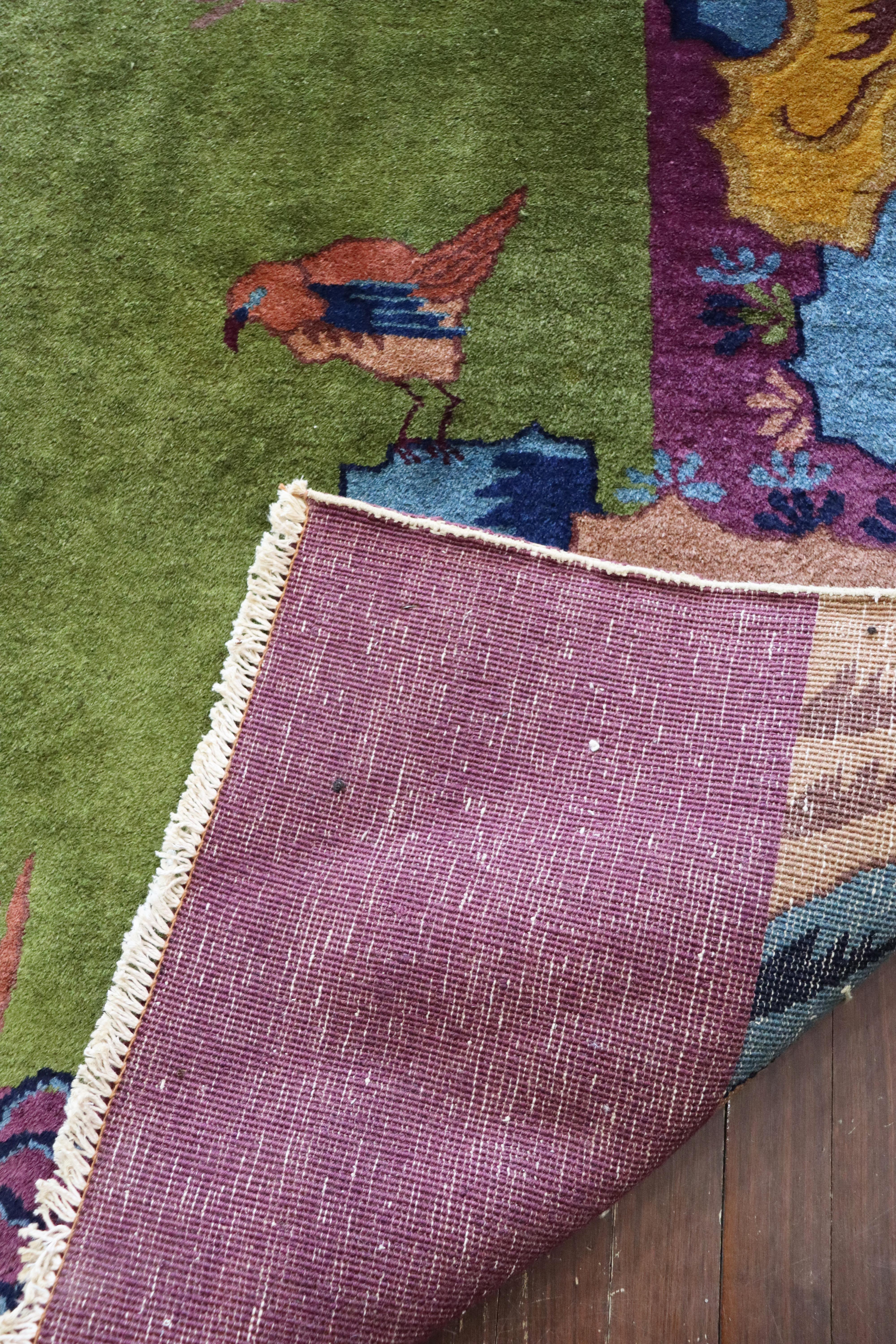 Antique Art Deco Chinese Carpet, a Dream Rug 10