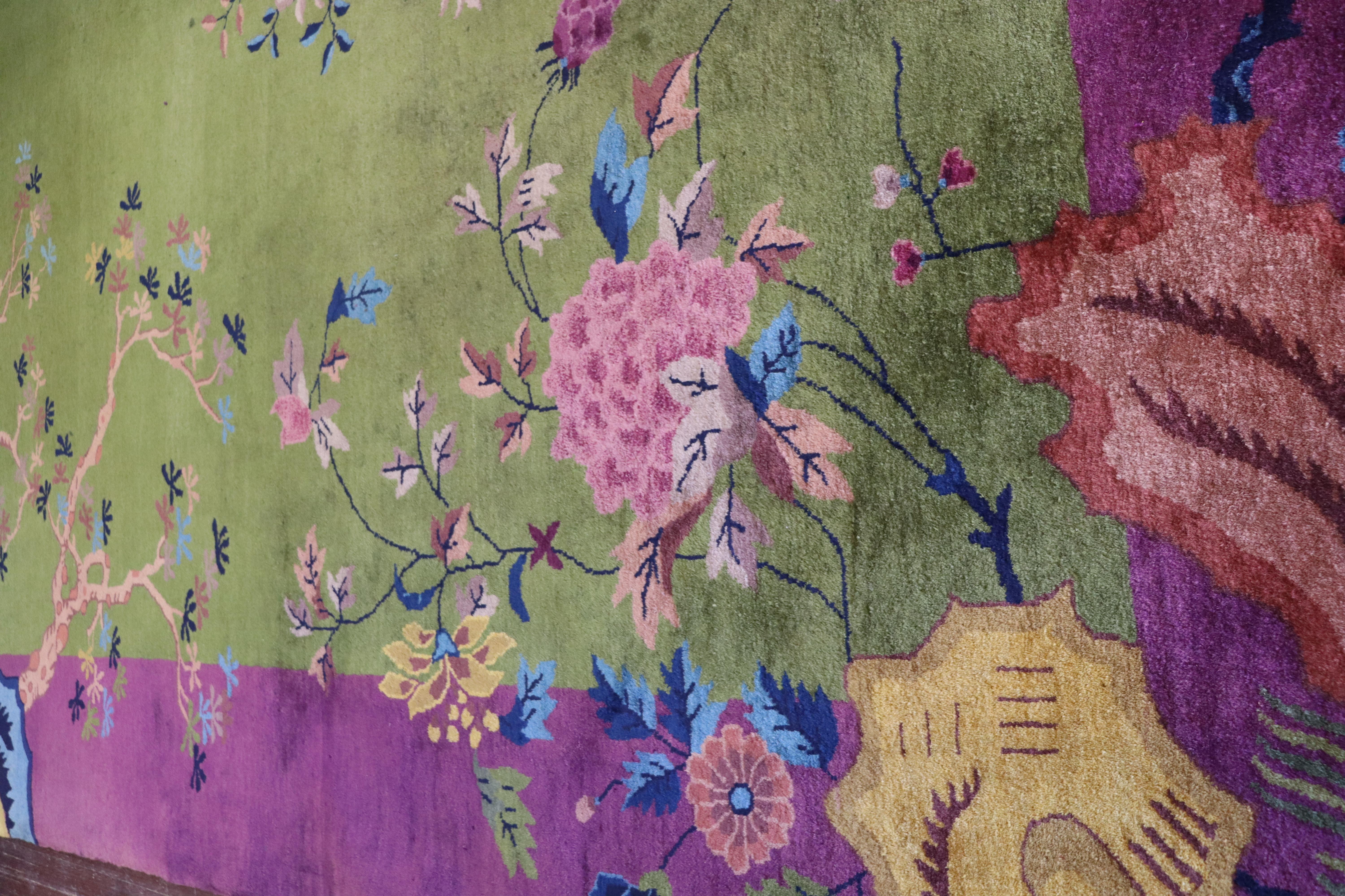 Antique Art Deco Chinese Carpet, a Dream Rug 12