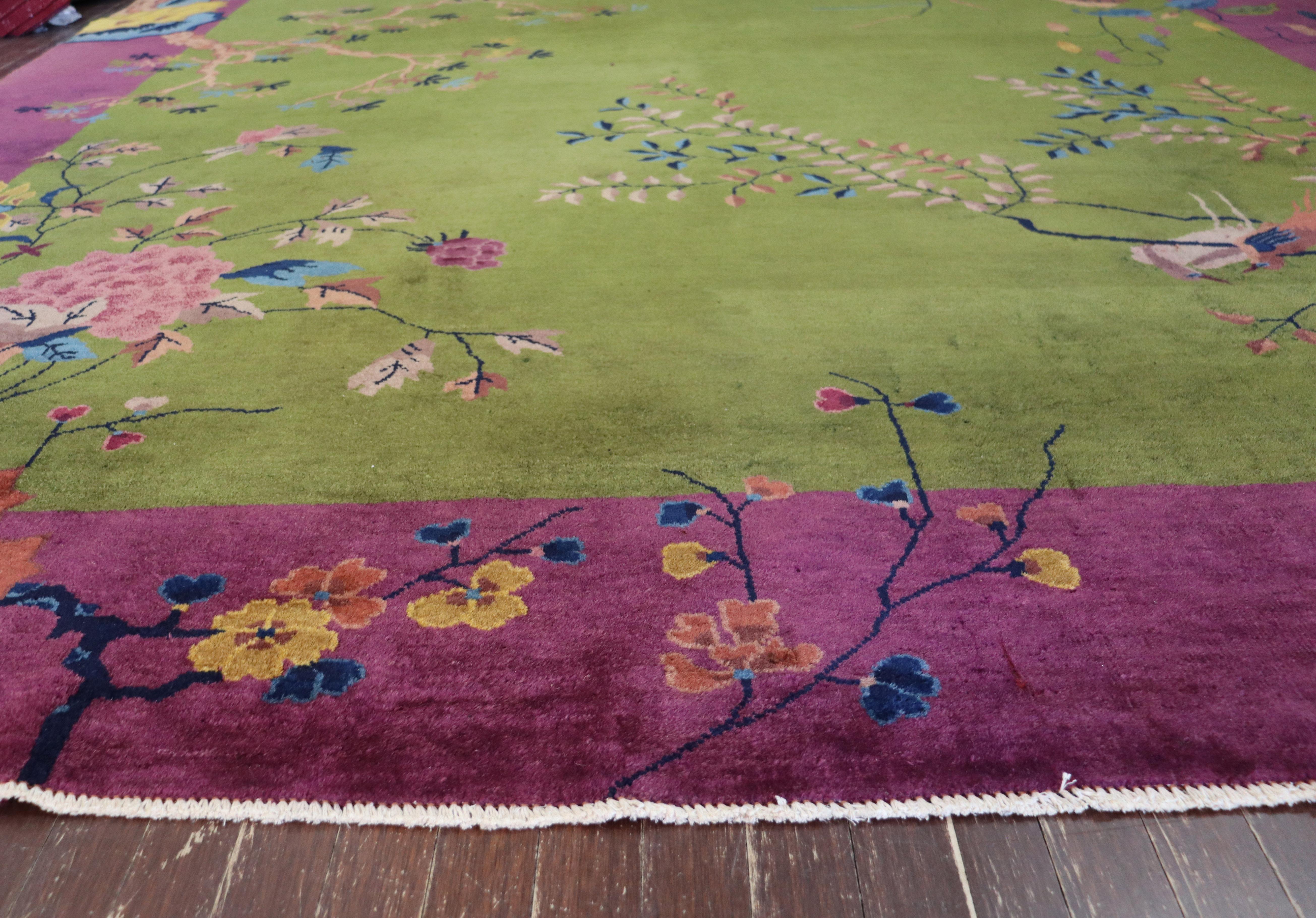 Antique Art Deco Chinese Carpet, a Dream Rug 3