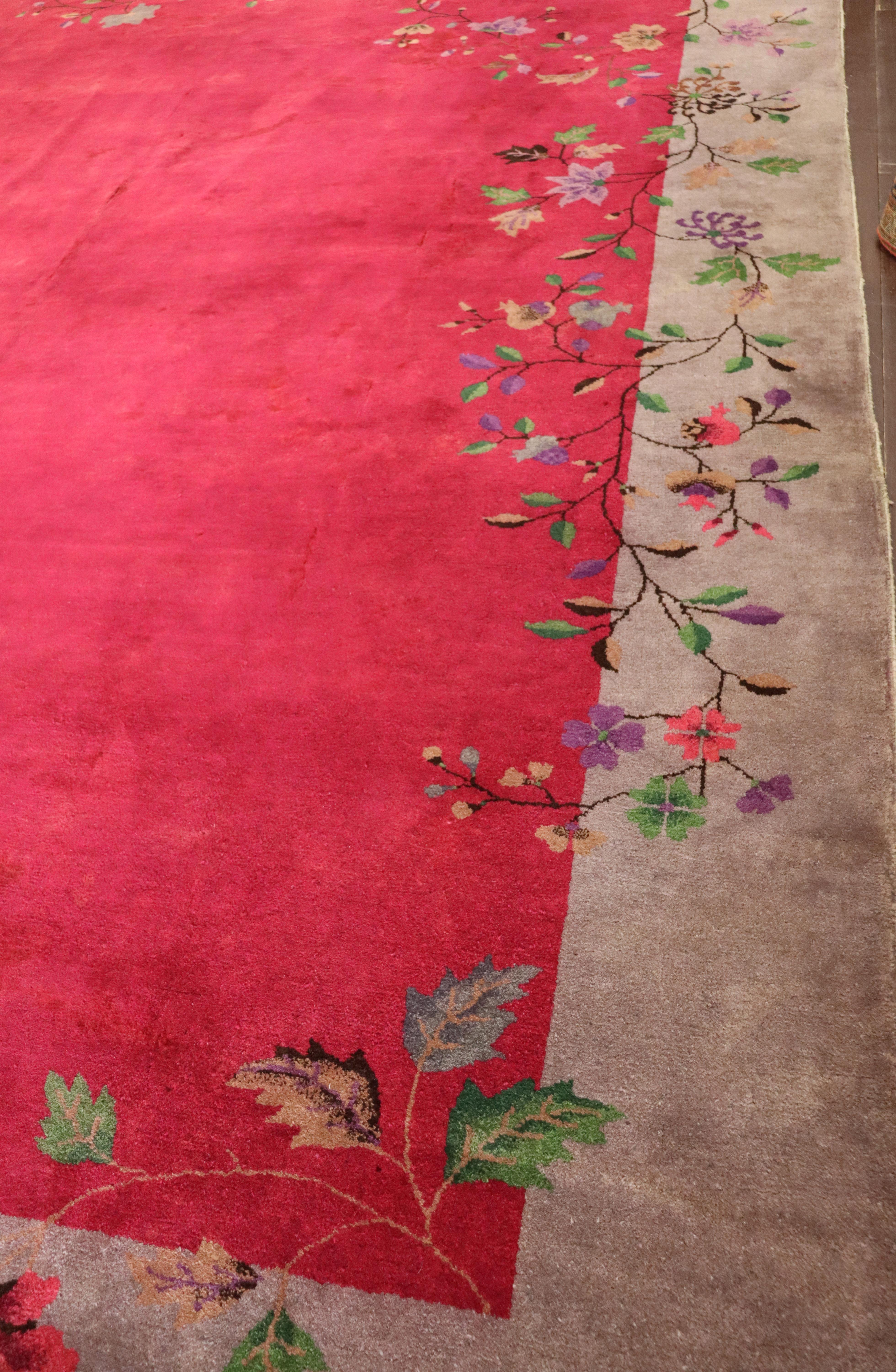 20th Century Antique Art Deco Chinese Carpet, Amazing
