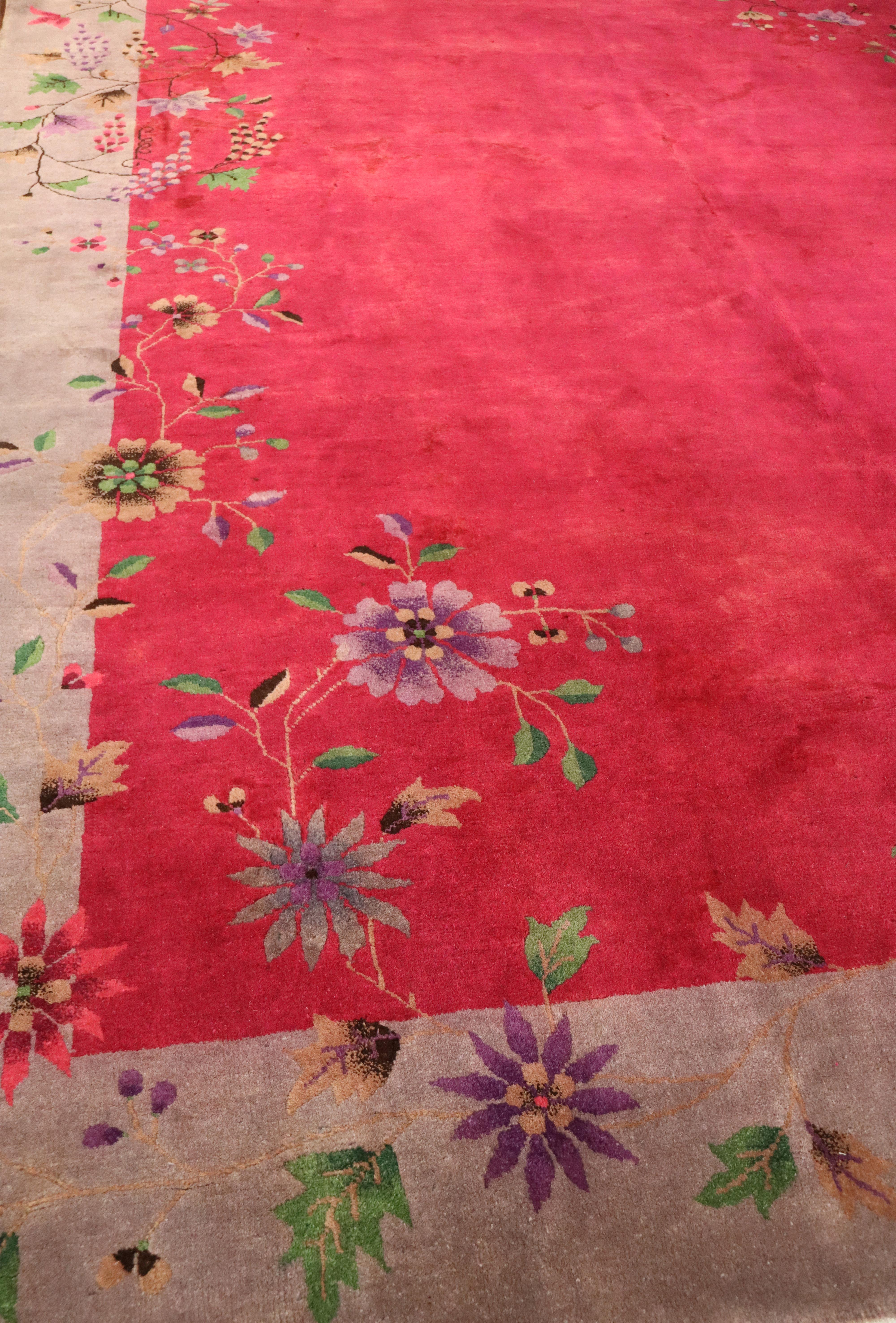 Antique Art Deco Chinese Carpet, Amazing 2
