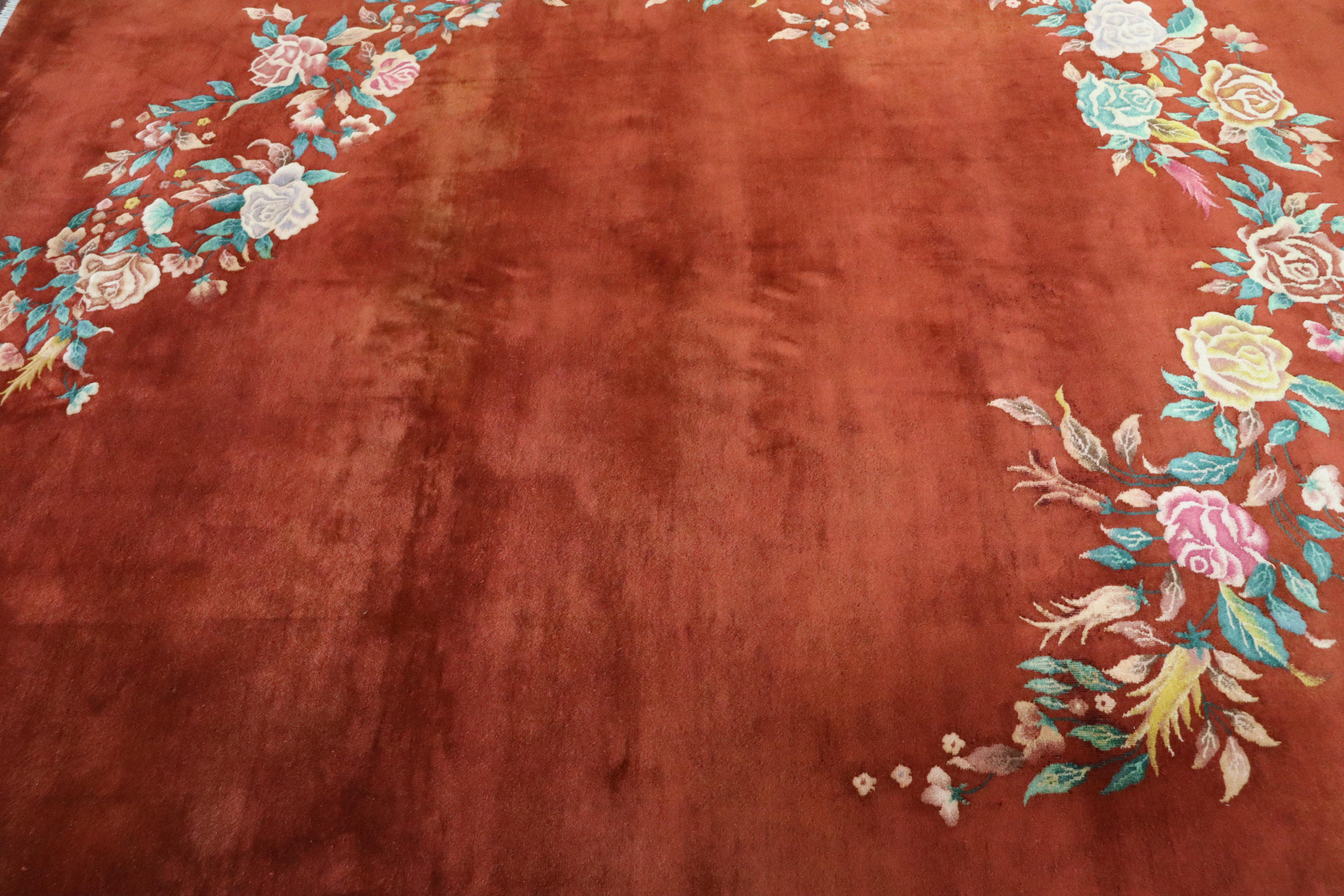 Antique Art Deco Chinese Carpet, Classic 2