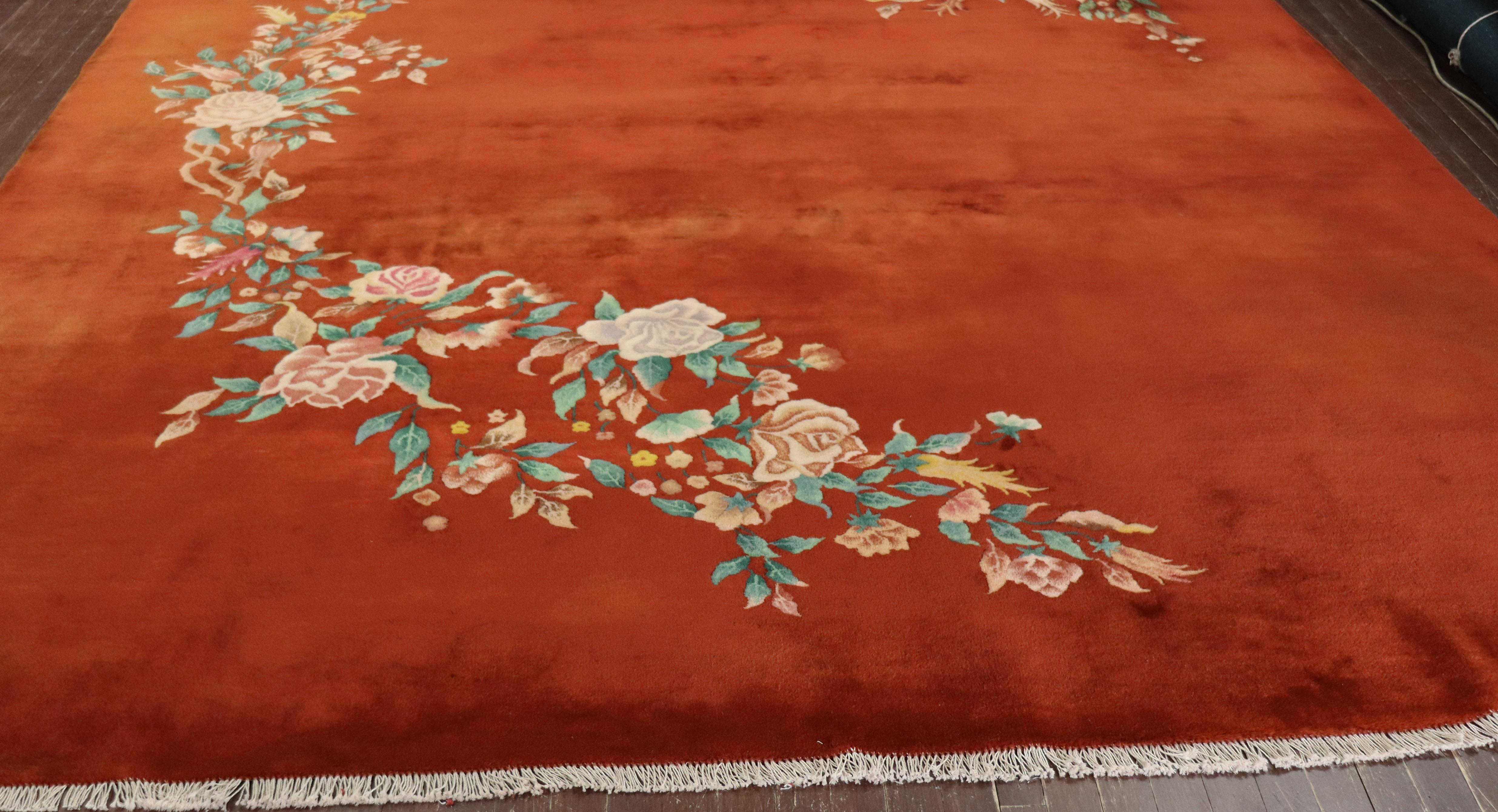 Antique Art Deco Chinese Carpet, Classic 3