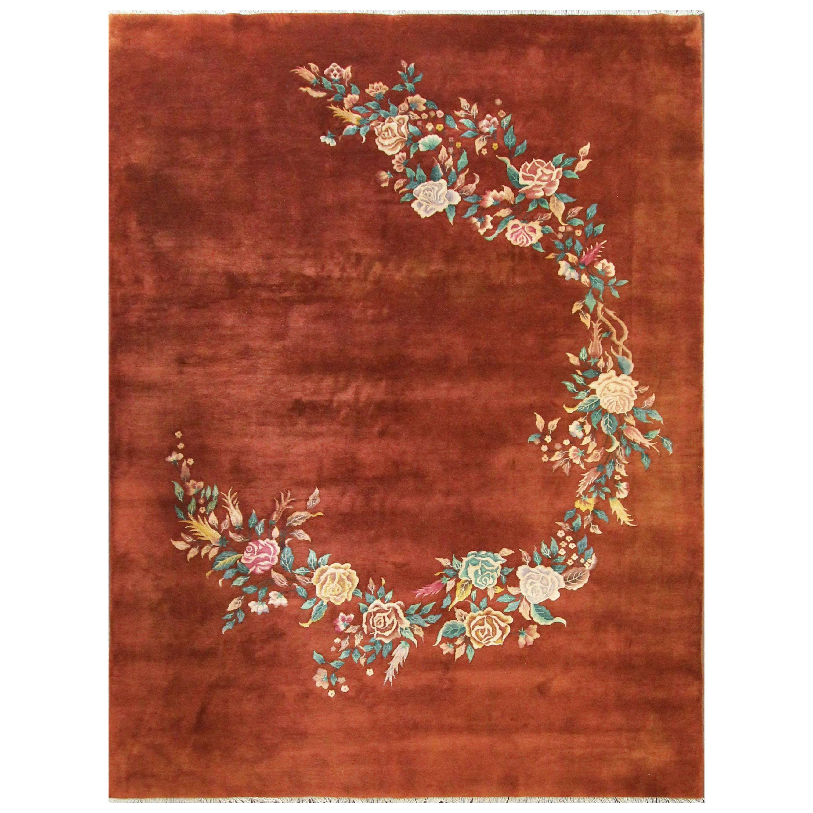 Antique Art Deco Chinese Carpet, Classic