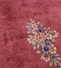 Antique Art Deco Chinese Carpet, 8'8" x 11'8"