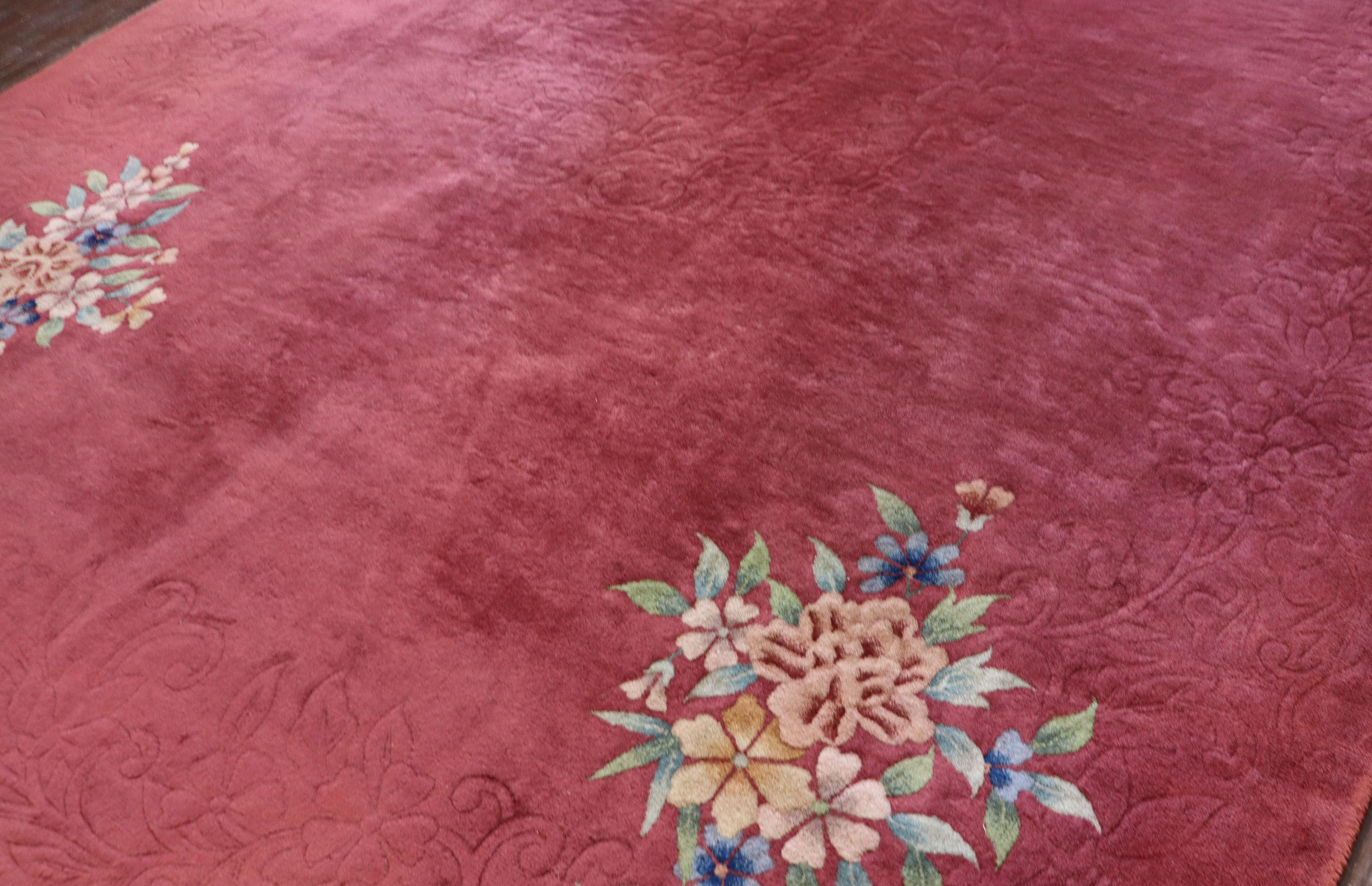 20th Century Antique Art Deco Chinese Carpet, 8'8