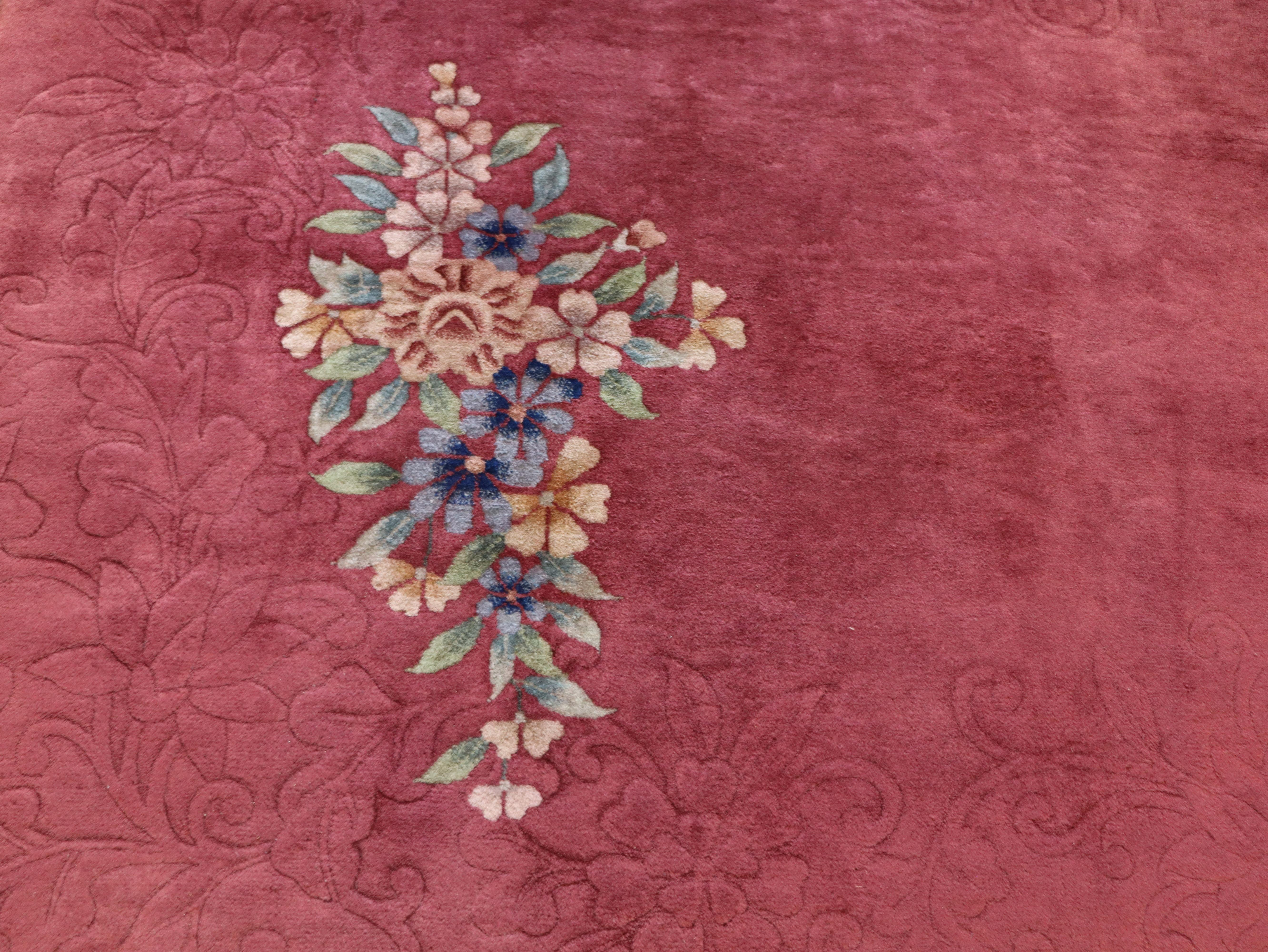 Antique Art Deco Chinese Carpet, 8'8
