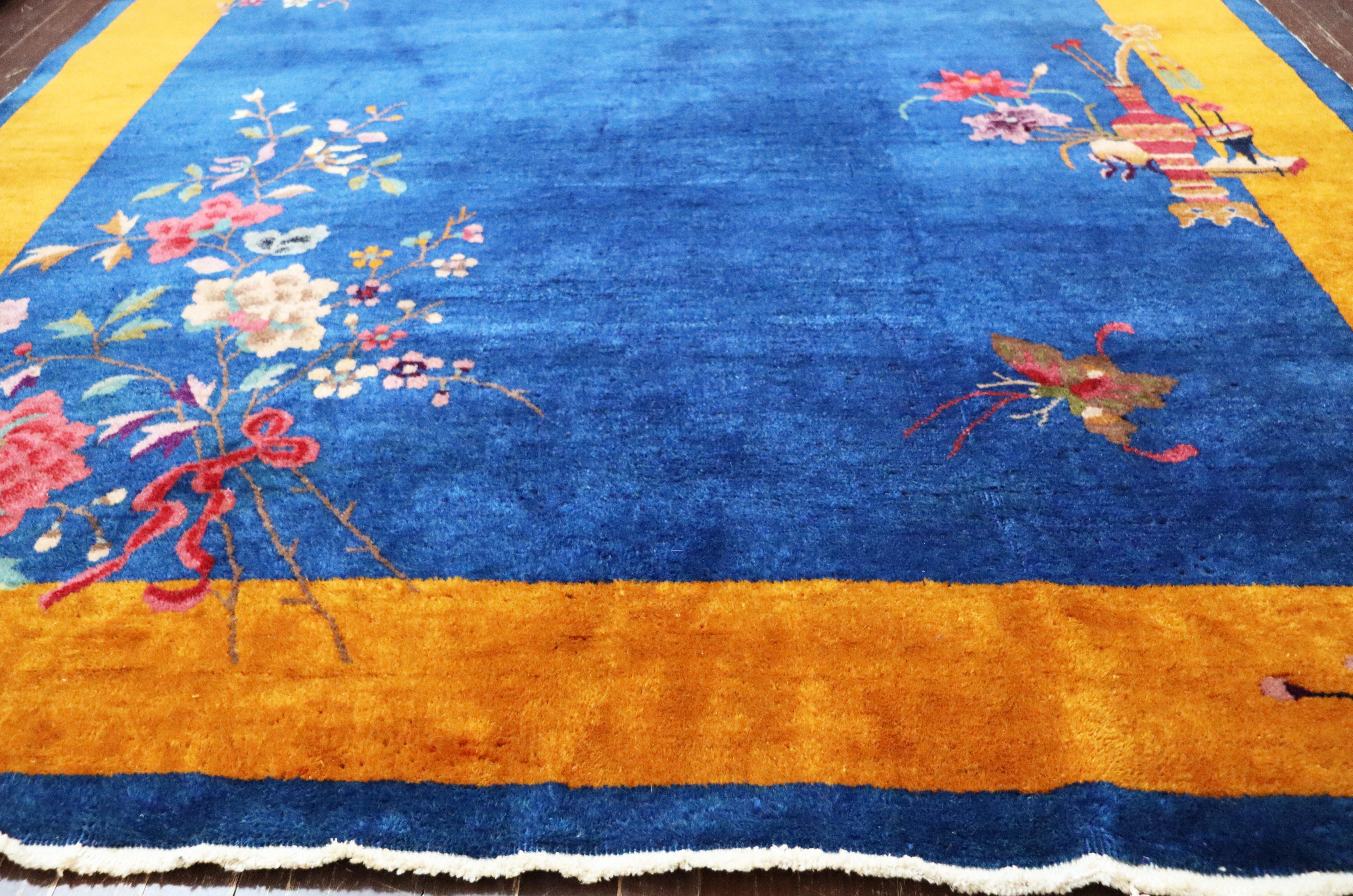 Antique Art Deco Chinese Carpet, Popular 4