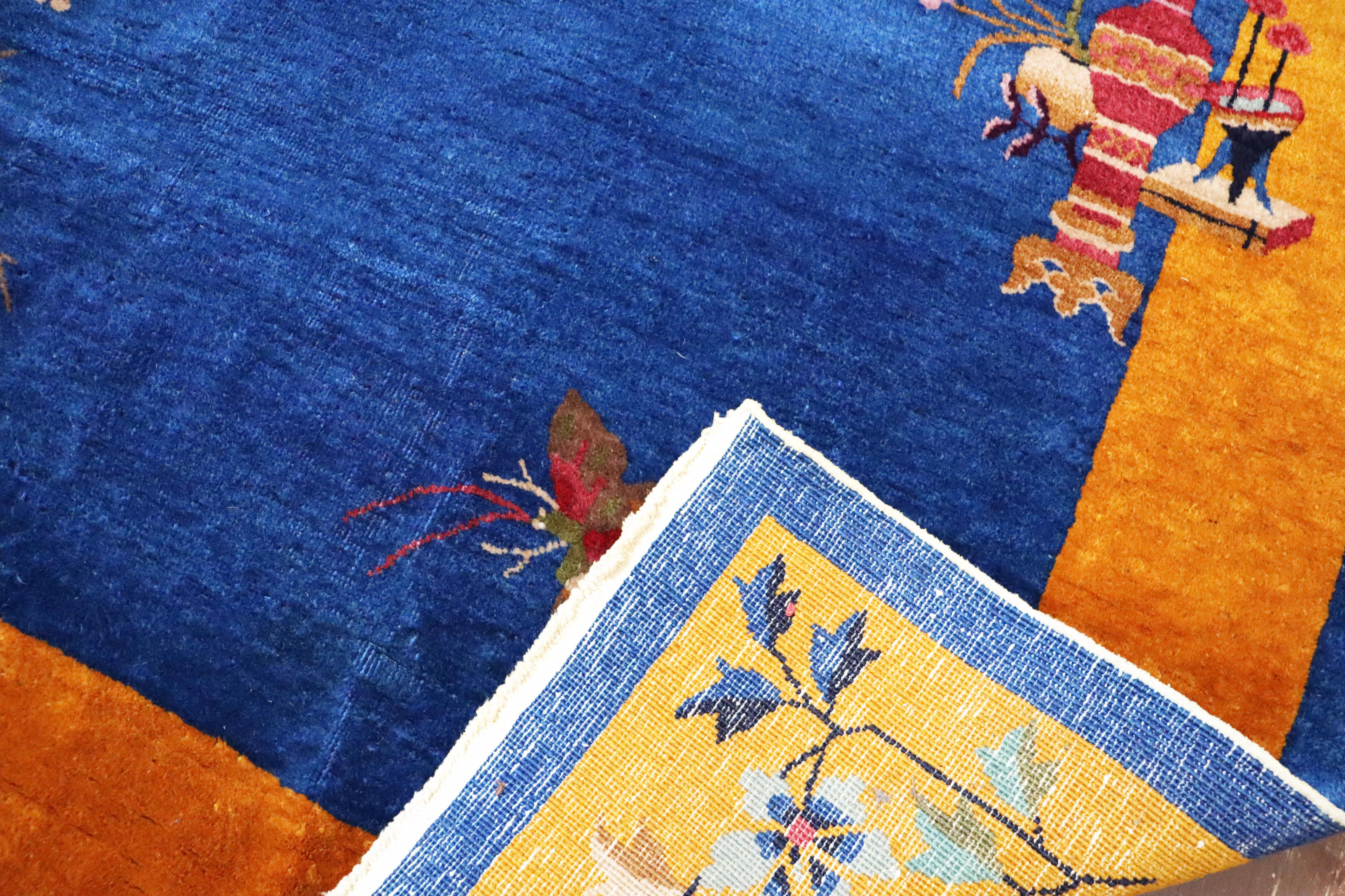 Antique Art Deco Chinese Carpet, Popular 3
