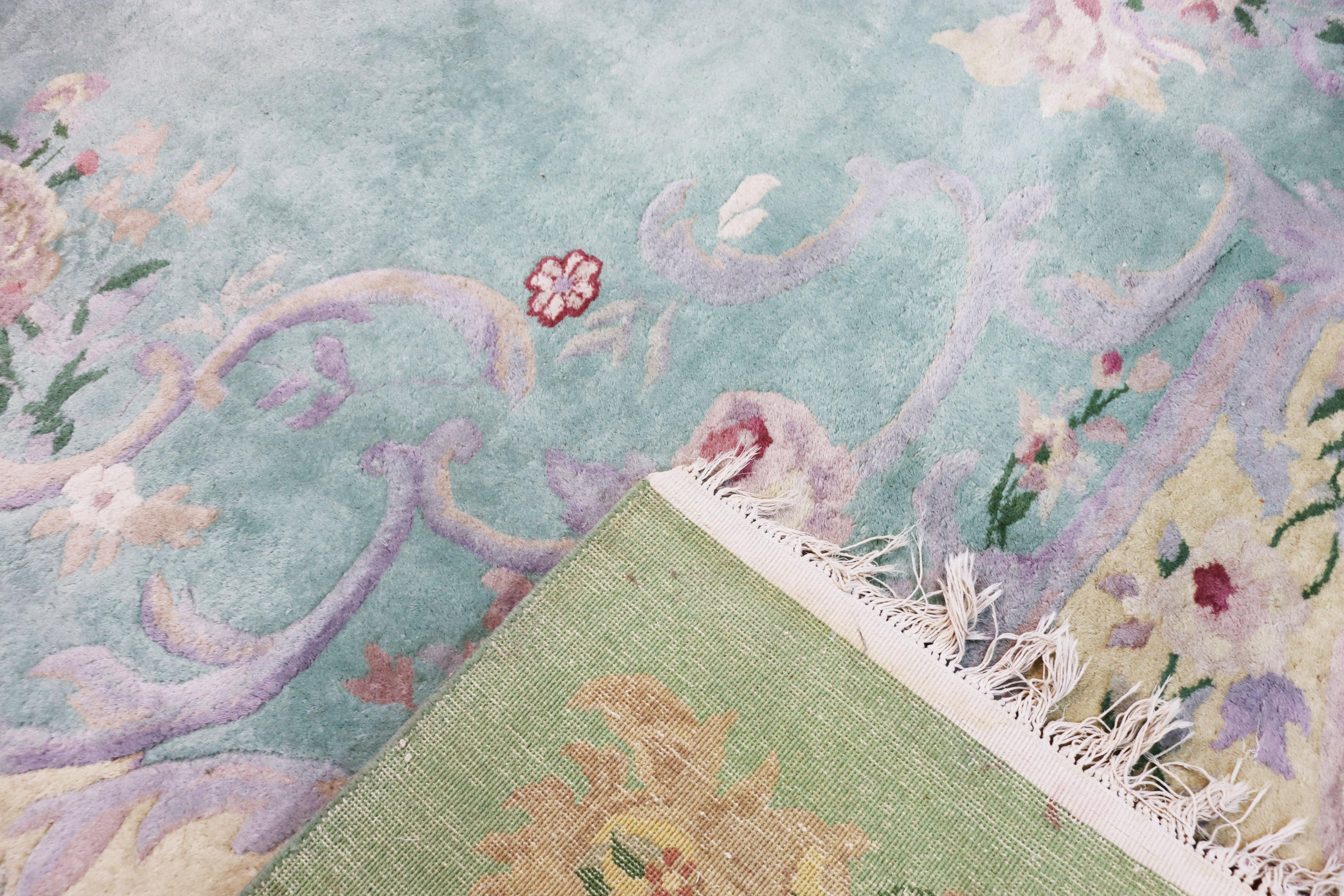 Vintage/Antique Handmade Art Deco Chinese Oriental Carpet, Over Size 11'8 x 19'8