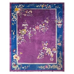 Antique Art Deco Chinese Oriental Rug, #17412, circa 1910s