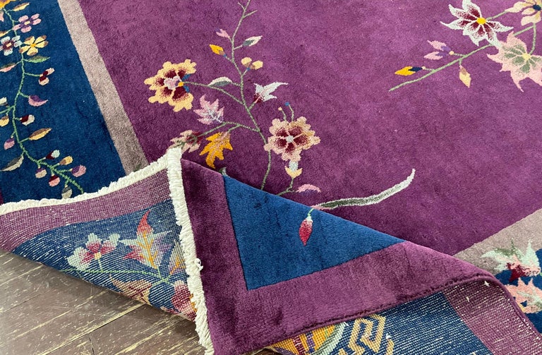 Antique Art Deco Chinese Oriental Rug, 17412, circa 1910s For Sale at