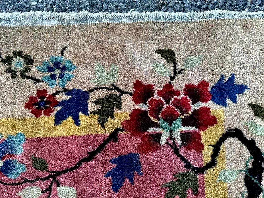 ANTIQUE ART DECO Chinese Oriental Rug  - 80
