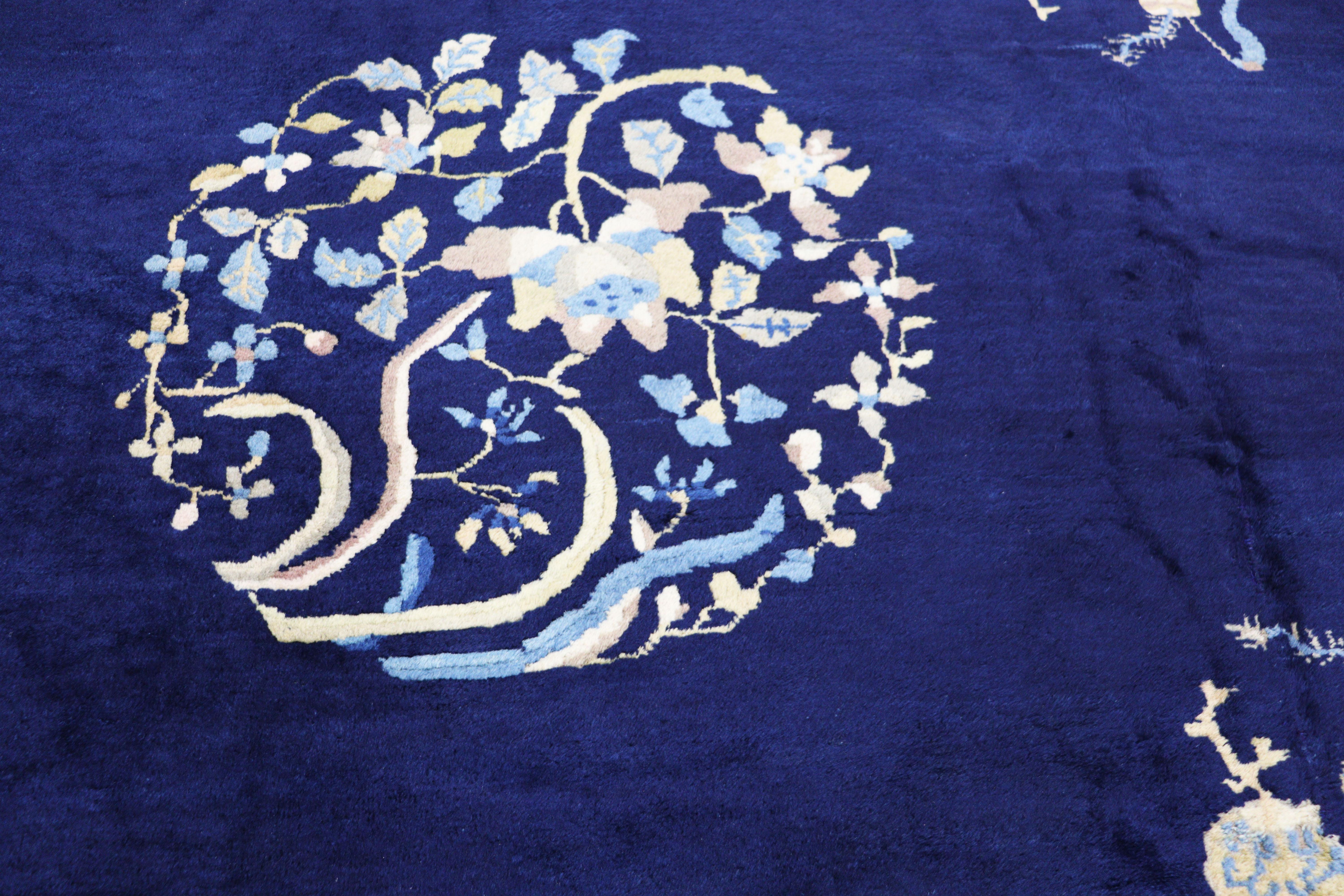 Antique Art Deco Chinese Peking Carpet, Early 20th Century 12'1