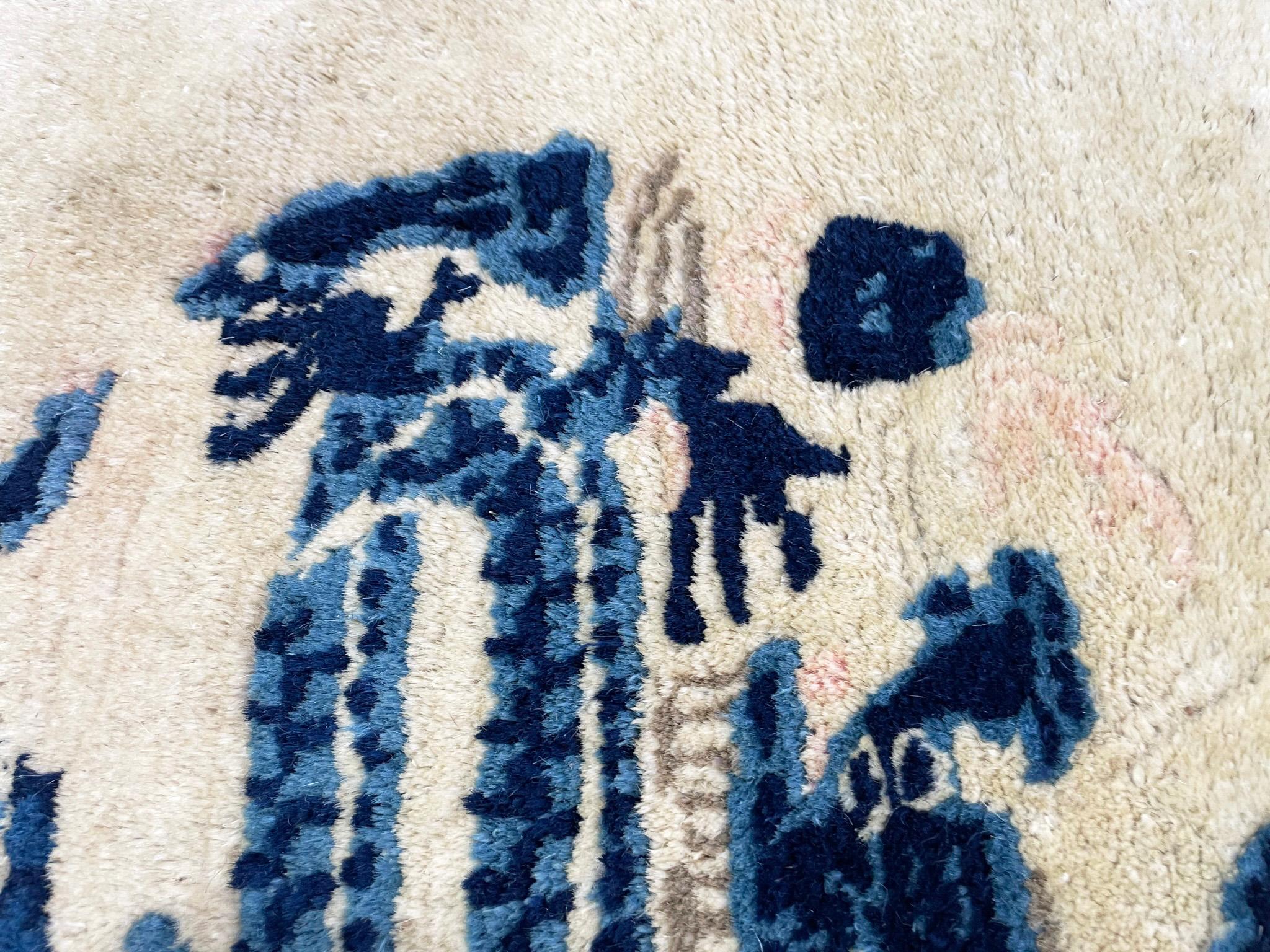 Arte Antiques Art Deco Chinese Peking Dragon Rug Excellent état - En vente à Evanston, IL
