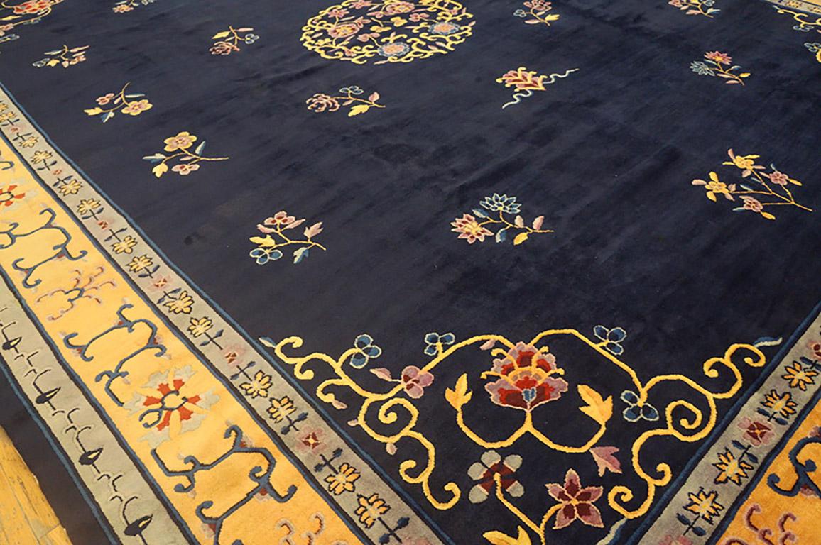 Early 20th Century 1920s Chinese Peking Carpet ( 12' x 15'4