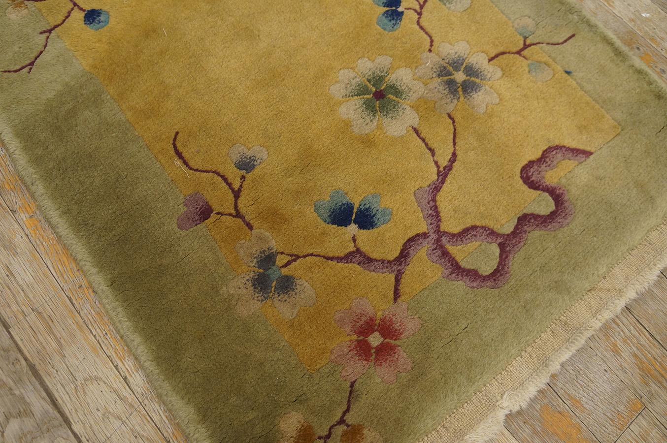 1920s Chinese Art Deco Carpet ( 2' x 3' - 60 x 90 ) For Sale 7