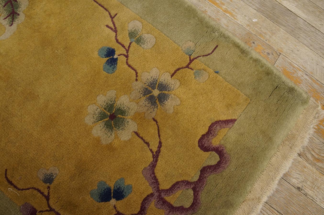 Early 20th Century 1920s Chinese Art Deco Carpet ( 2' x 3' - 60 x 90 ) For Sale