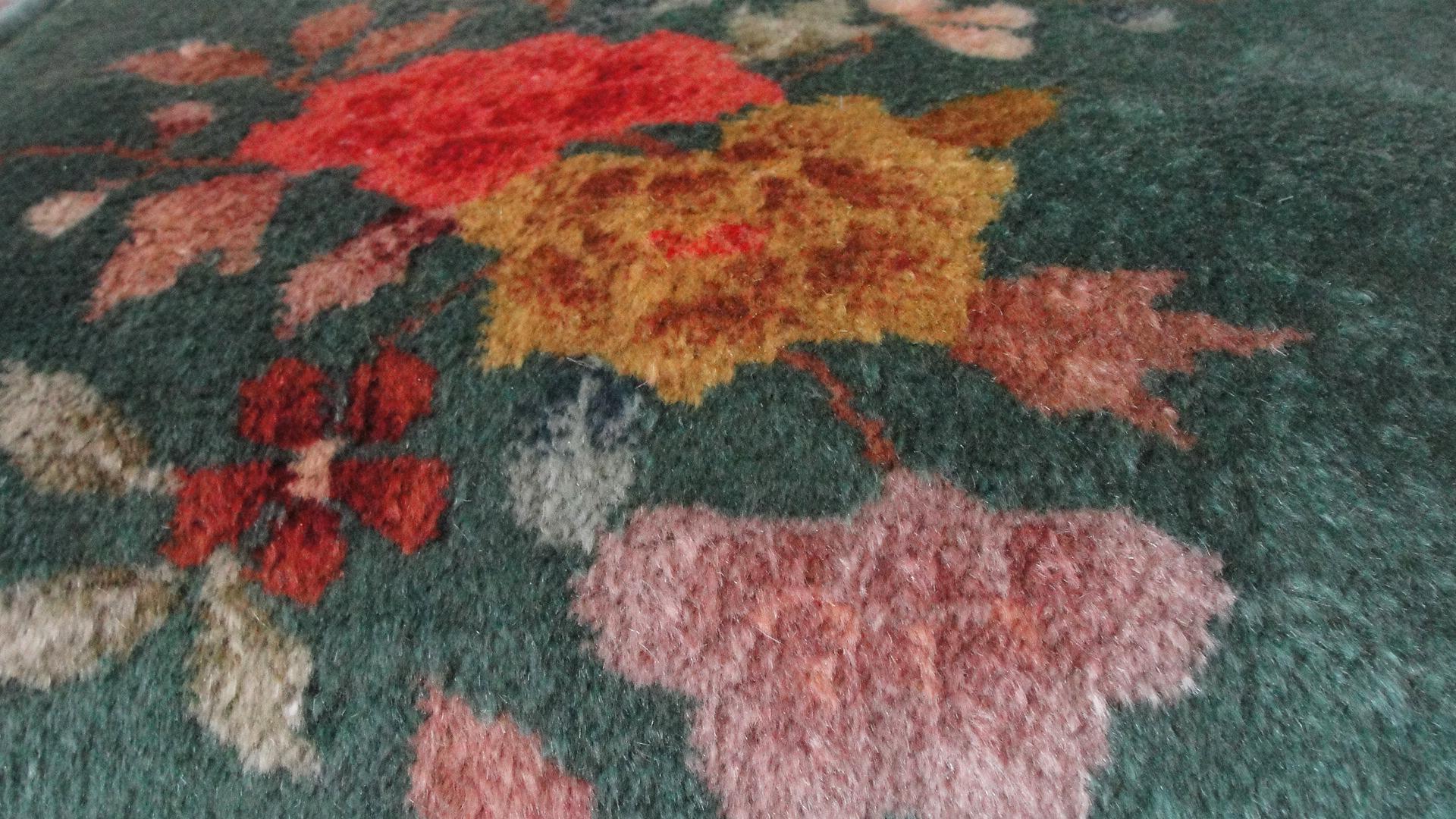  antique Art Deco Chinese Rug In Excellent Condition In Evanston, IL