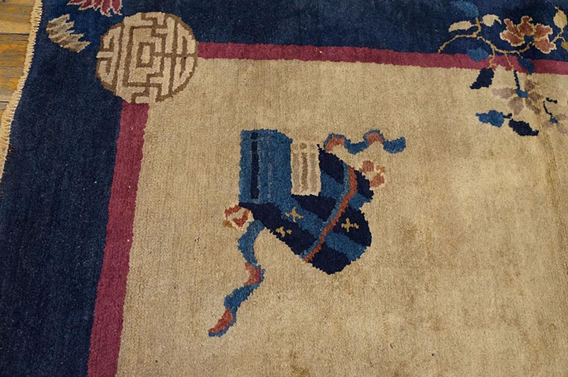 Hand-Knotted Antique Art Deco Chinese Rug For Sale