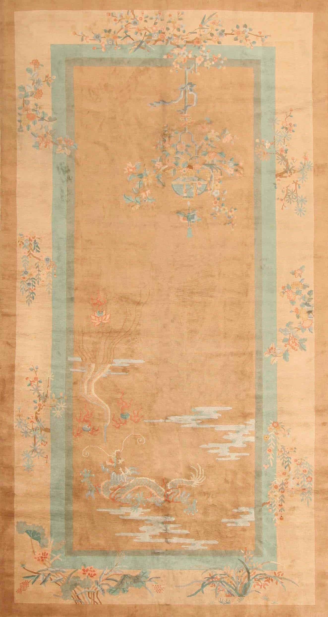 Antique Art Deco Chinese Rug 43723 In Good Condition In New York, NY